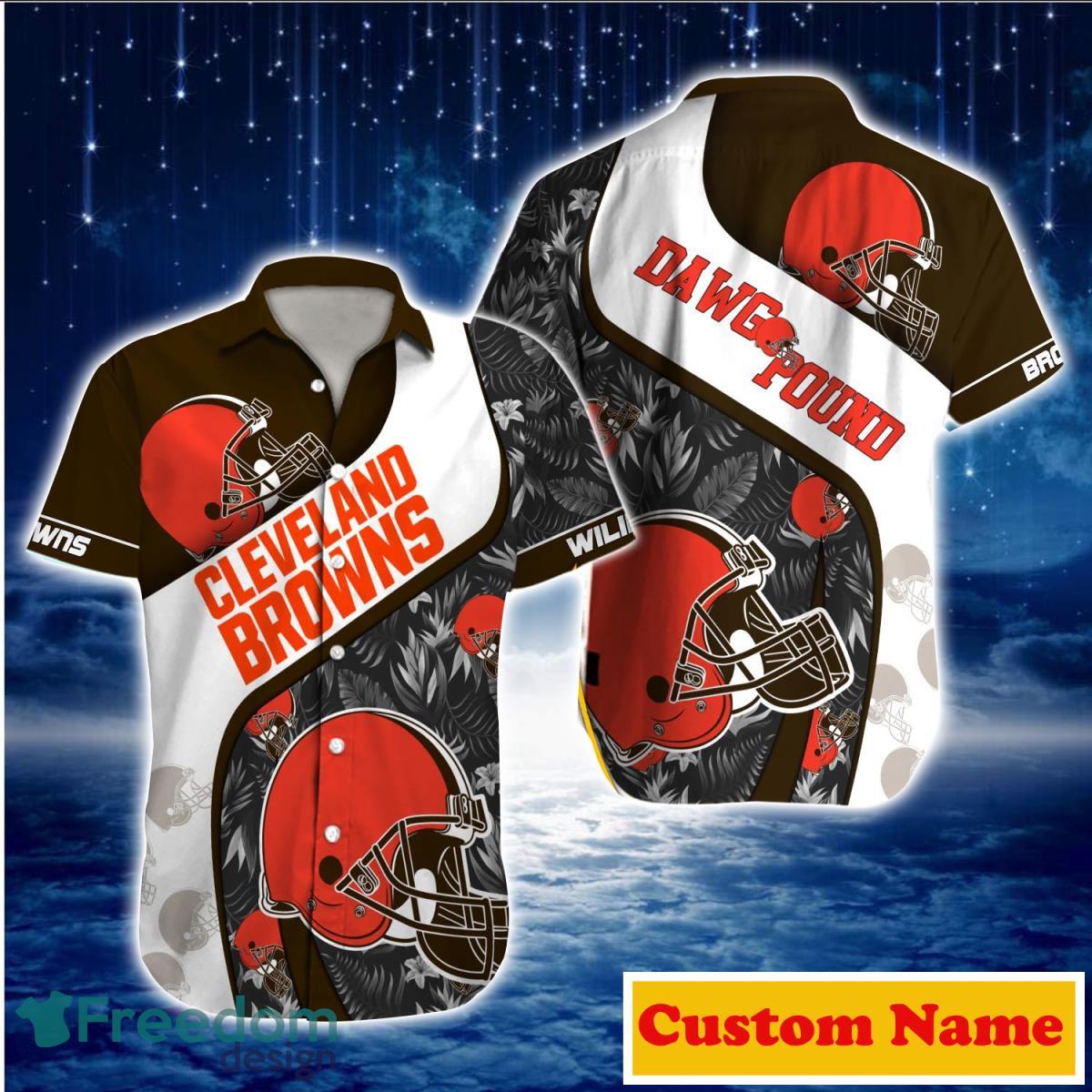 Cleveland Browns Custom Name NFL Hawaiian Shirt And Shorts Gift For Men And  Women Fans - Banantees