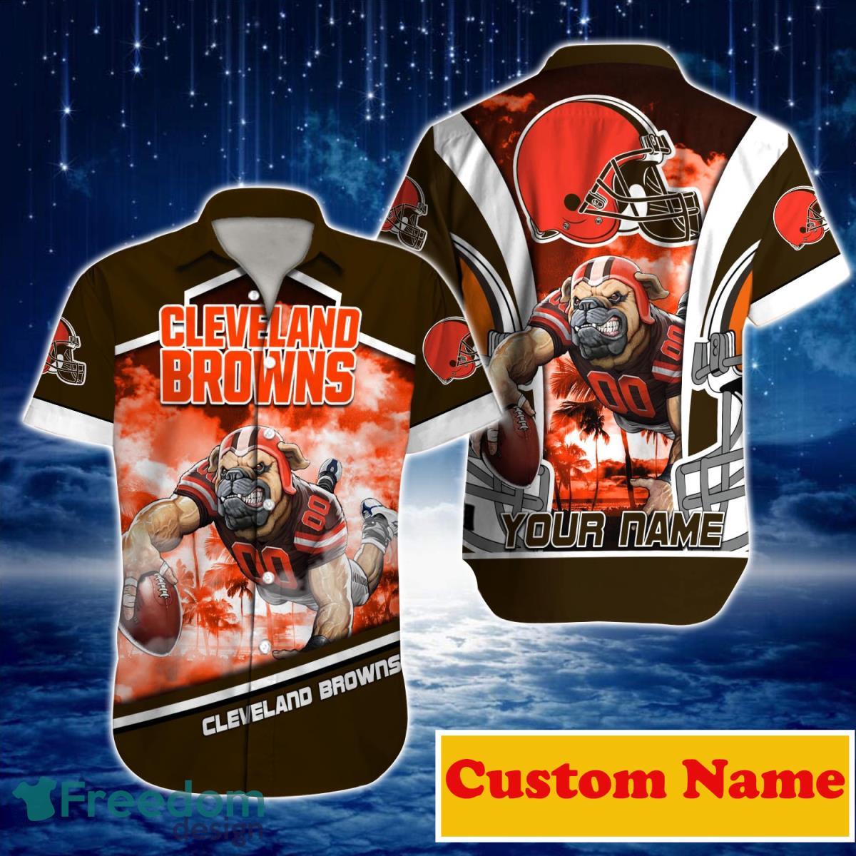 Cleveland Browns NFL Custom Name Hawaiian Shirt For Men Women Great Gift  For Real Fans - Freedomdesign