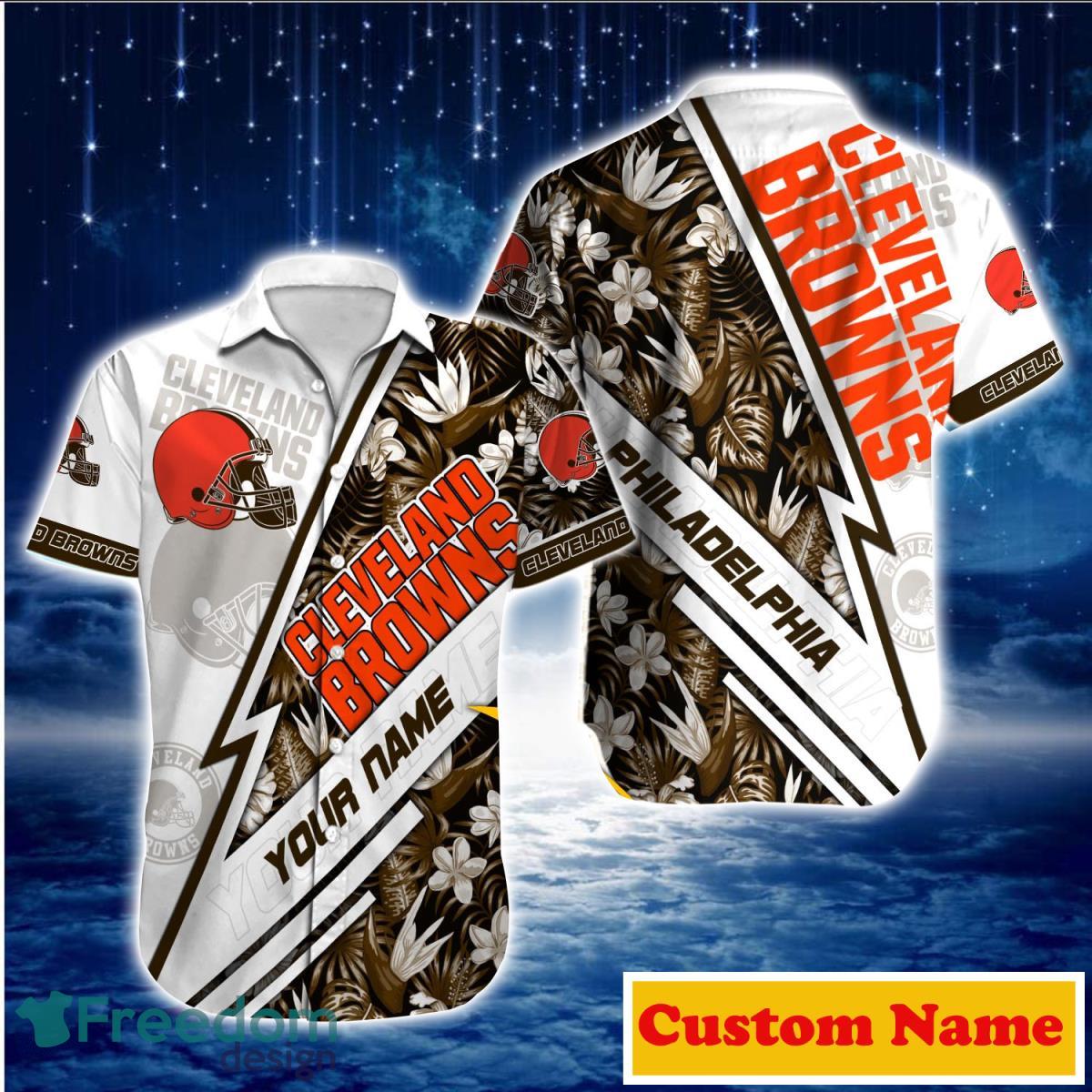 Cleveland Browns NFL Custom Name Hawaiian Shirt For Men And Women Special  Gift For True Fans - Freedomdesign