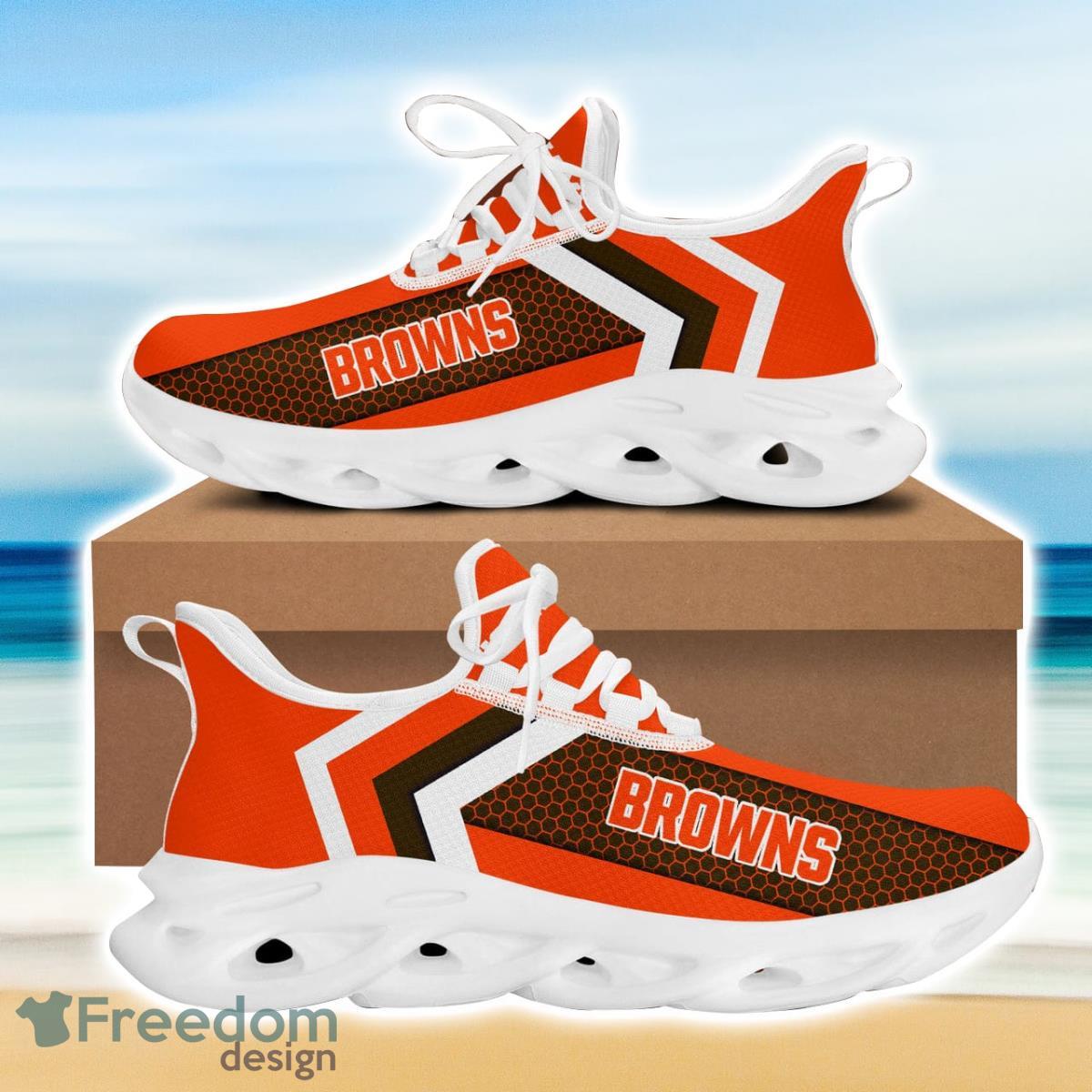 Cleveland Football Browns Max Soul Sneakers Running Sport Shoes For Men Women Custom Name Product Photo 2