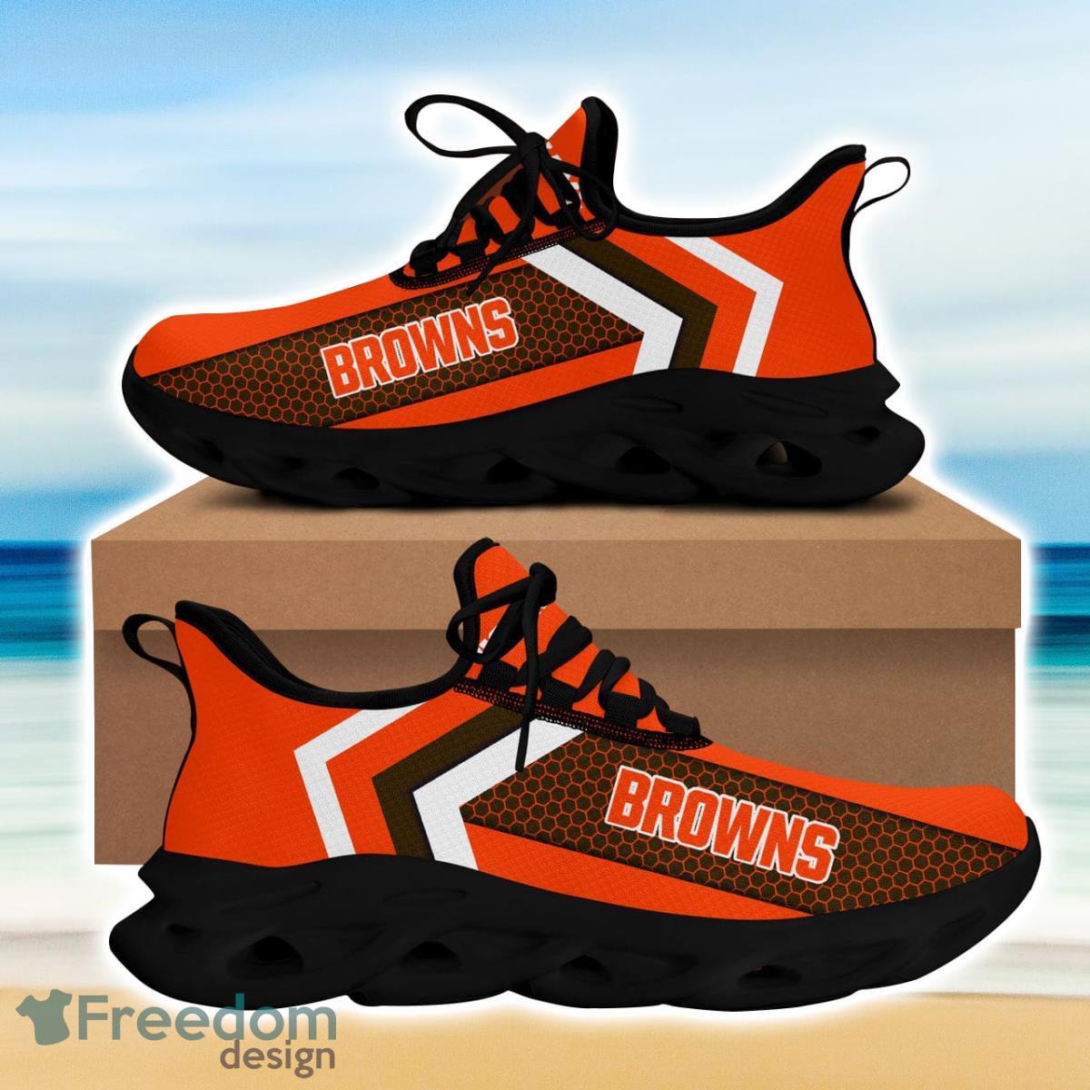 Cleveland Browns Nfl Max Soul Sneakers Sport Shoes - Freedomdesign