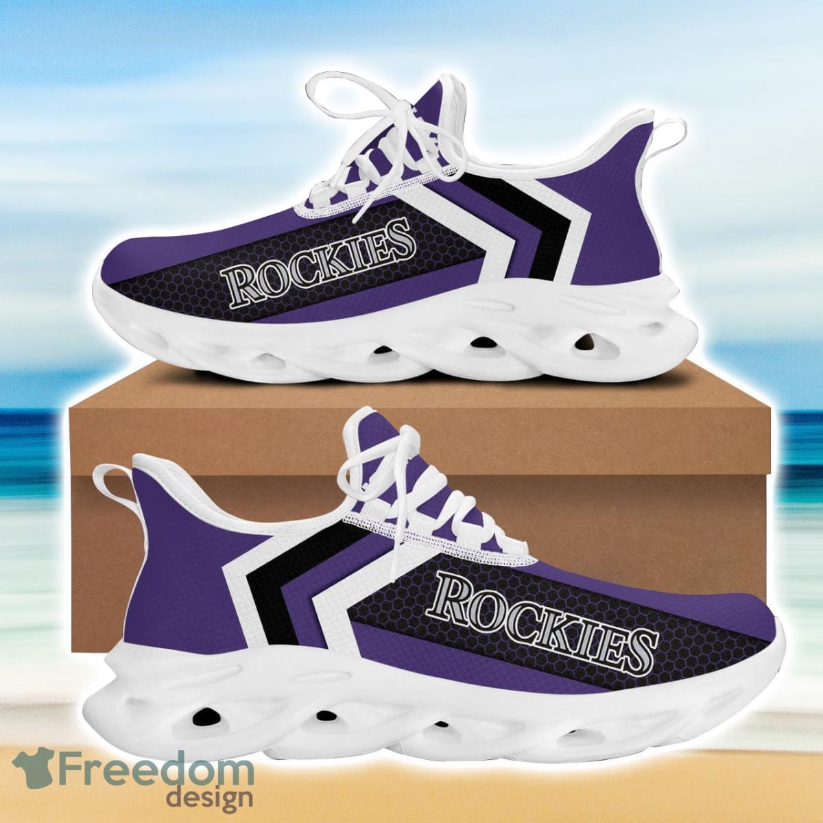 Colorado Baseball Rockies Max Soul Sneakers Running Sport Shoes Custom Name Product Photo 2