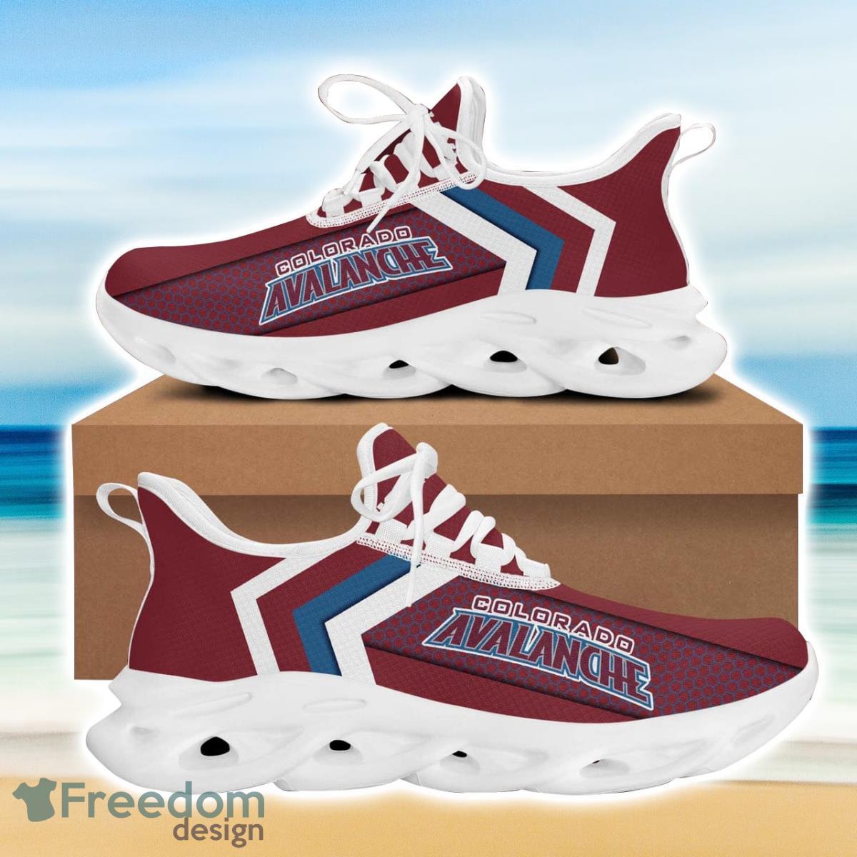 Colorado Hockey Avalanche Max Soul Sneakers Running Sport Shoes Custom Name Product Photo 2