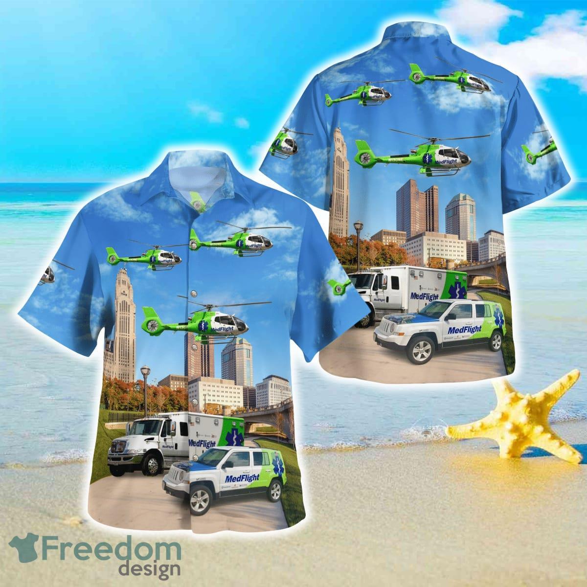 Columbus, Ohio, MedFlight Hawaiian Shirt Best Style For Men Women Product Photo 1