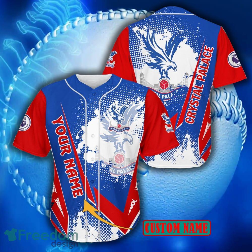 Crystal Palace FC Style 8 EPL Custom Name Baseball Jersey Shirt For Fans -  Freedomdesign