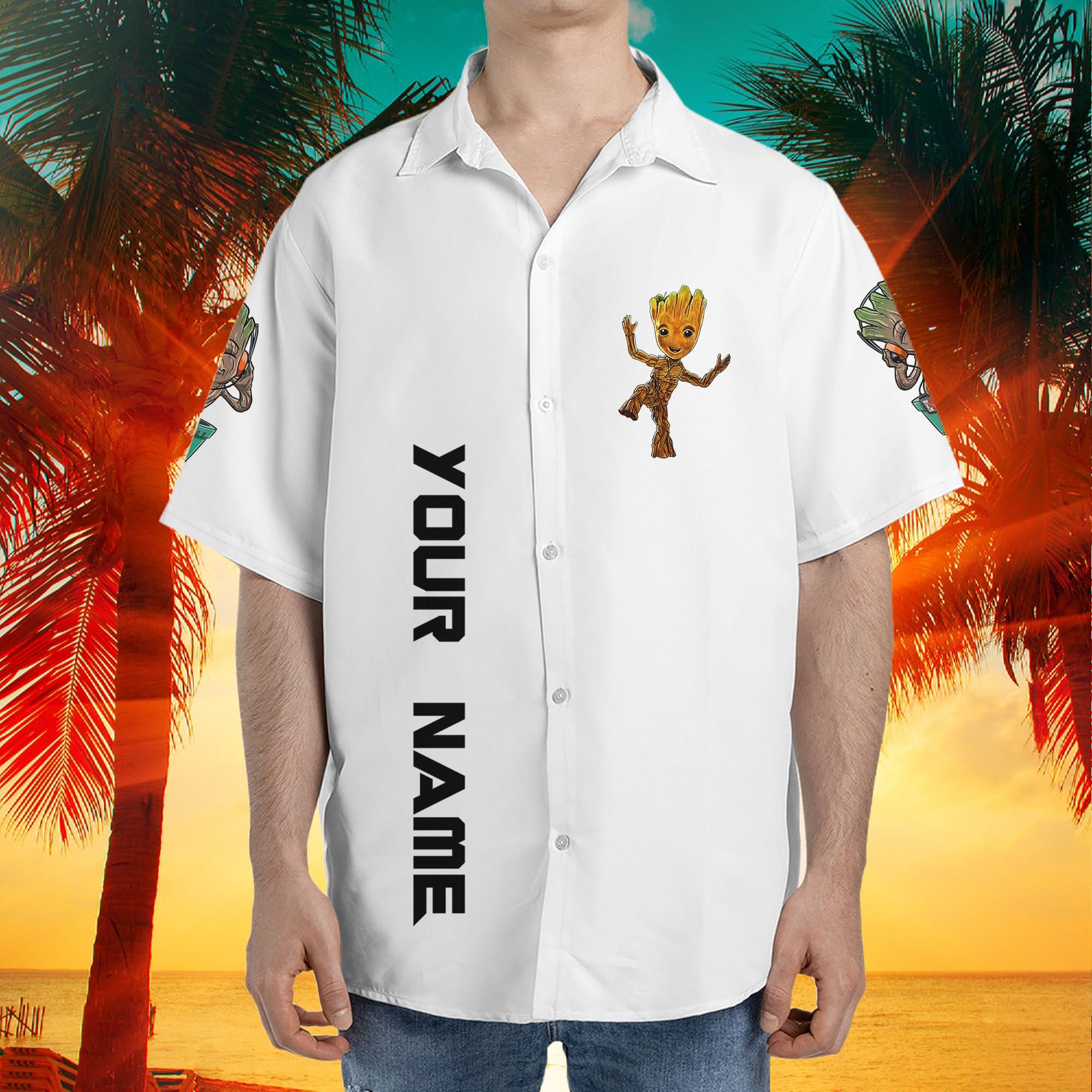 Chicago Cubs MLB Custom Name Cheap Button Up Hawaiian Shirt - T-shirts Low  Price
