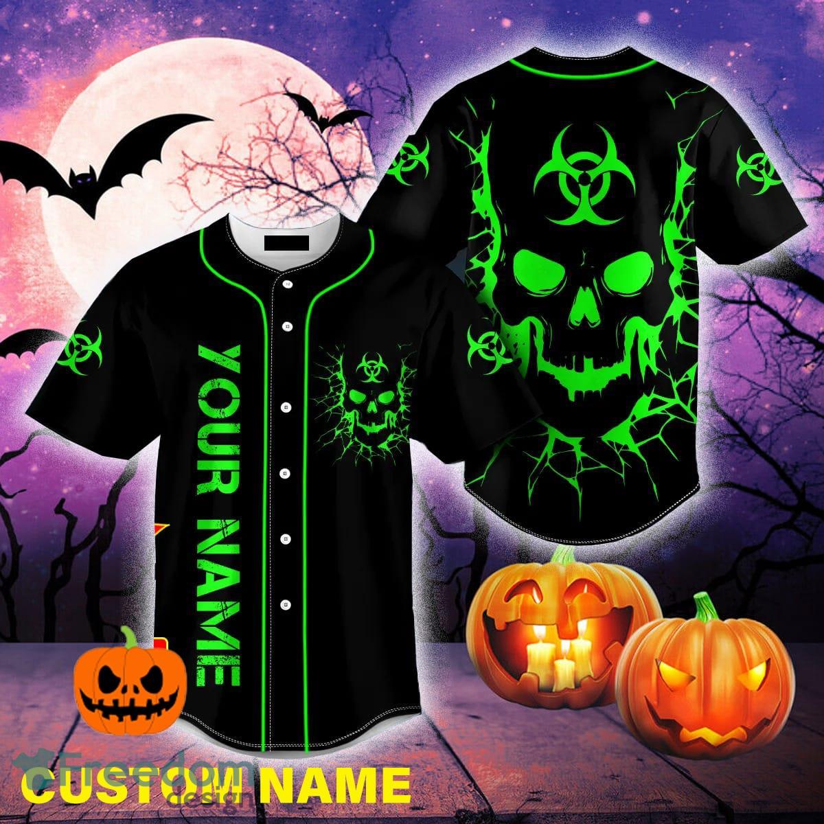  Custom Baseball Jersey Skyline Shirts Halloween
