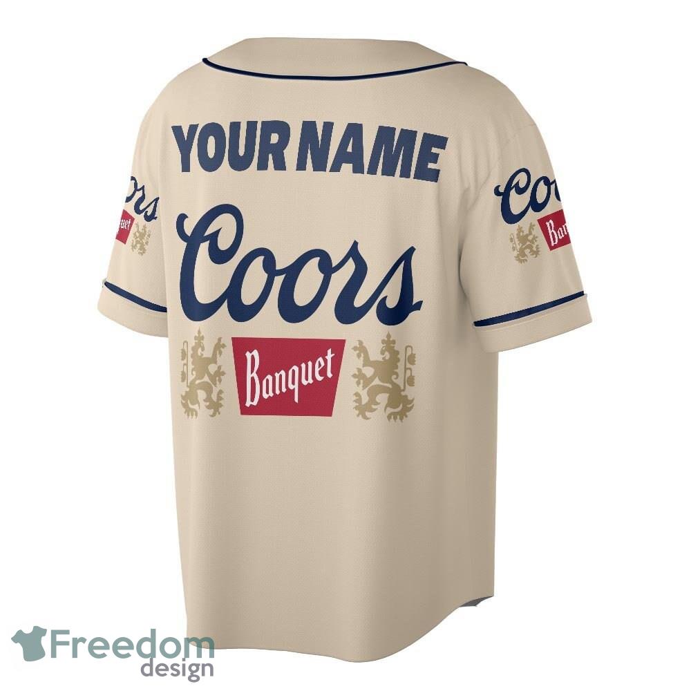 Coors Light Funny Custom Name Baseball Jersey Shirt For Men And Women