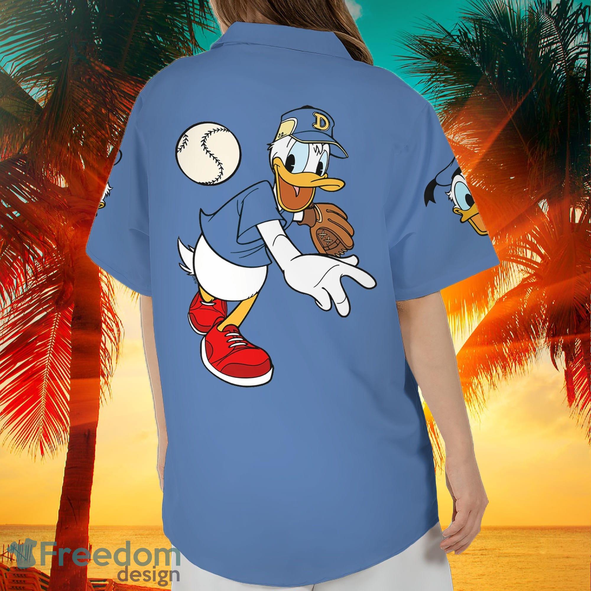 Custom Name Donald Baseball Disneyworld Disney Vacation Summer Trip Family  Hawaiian Shirt For Fans - Freedomdesign