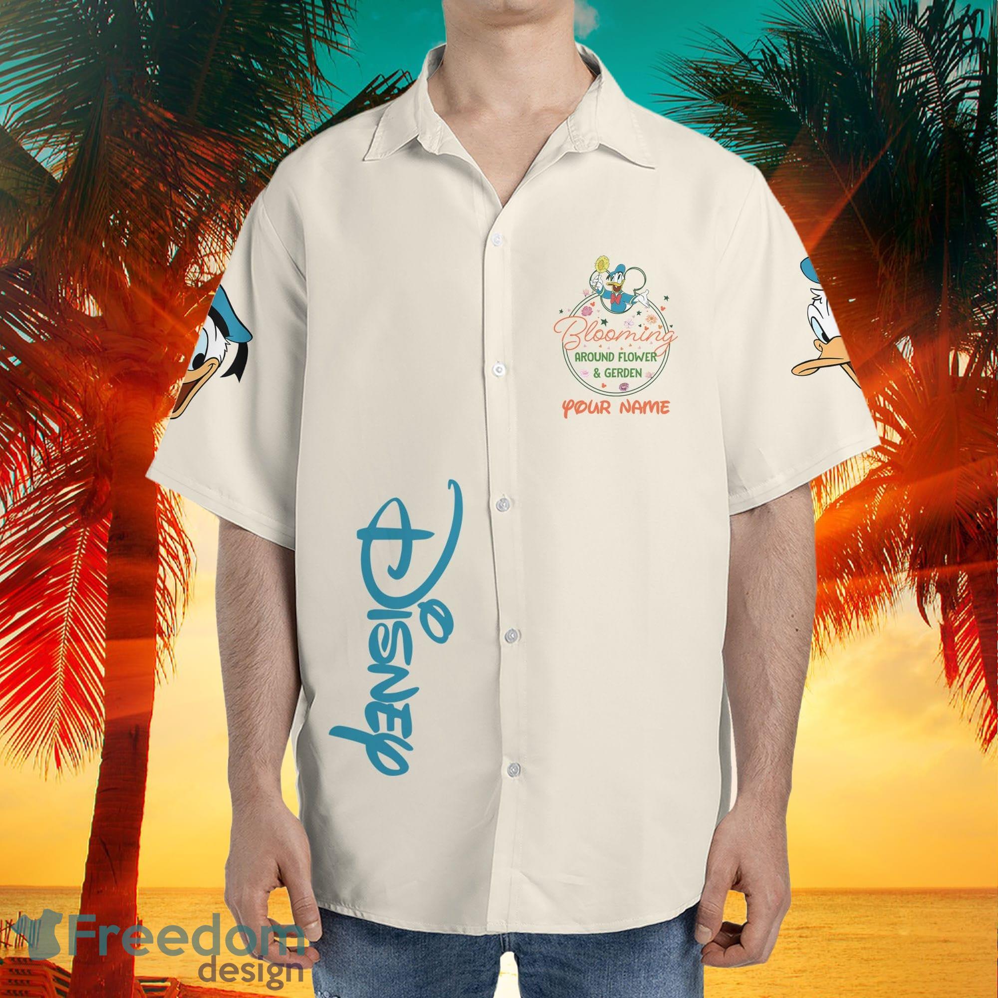 Custom Name Donald Baseball Disneyworld Disney Vacation Summer Trip Family  Hawaiian Shirt For Fans - Freedomdesign