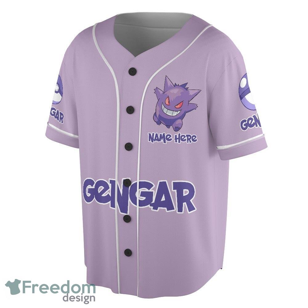 Personalized Name Purple Pokemon 3D Baseball Jersey - Bring Your