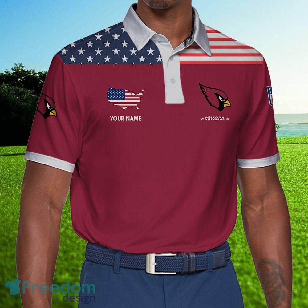 Custom Name NFL Football Arizona Cardinals Logo Golf Polo Shirt For Men And  Women - Freedomdesign