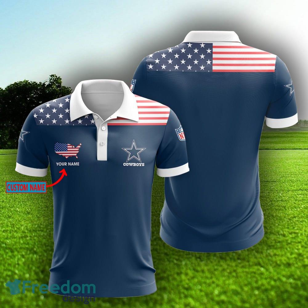 Custom Name NFL Football Dallas Cowboys Logo Golf Polo Shirt For Men And  Women - Freedomdesign