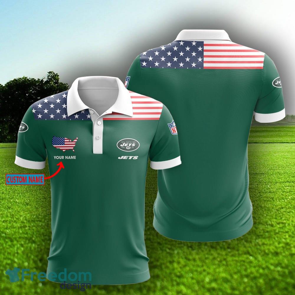 New York Jets Cotton Jersey Polo - Dark Green