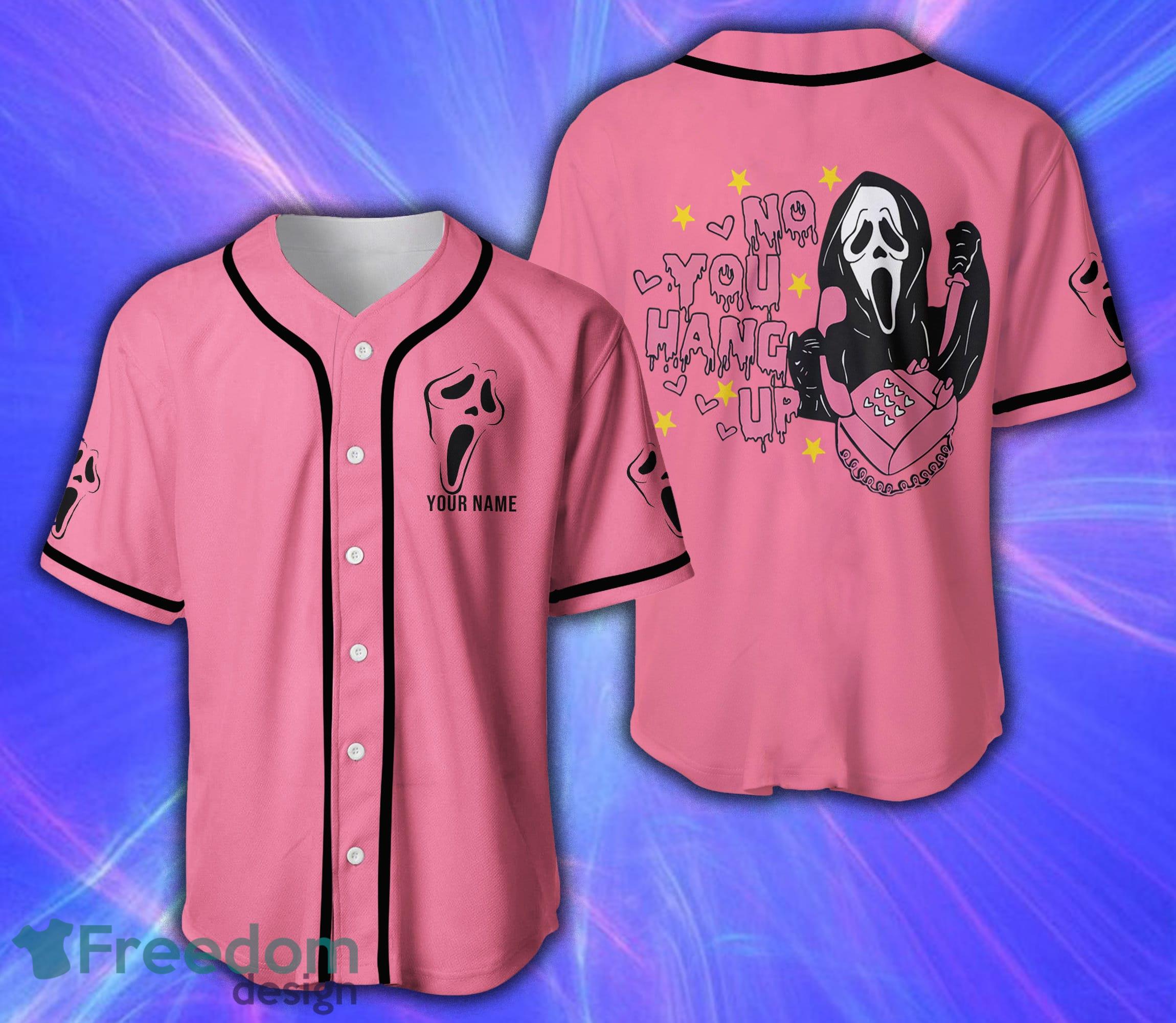 Custom Name Scream No You Hang Up Baseball Jersey Style 9 Shirt