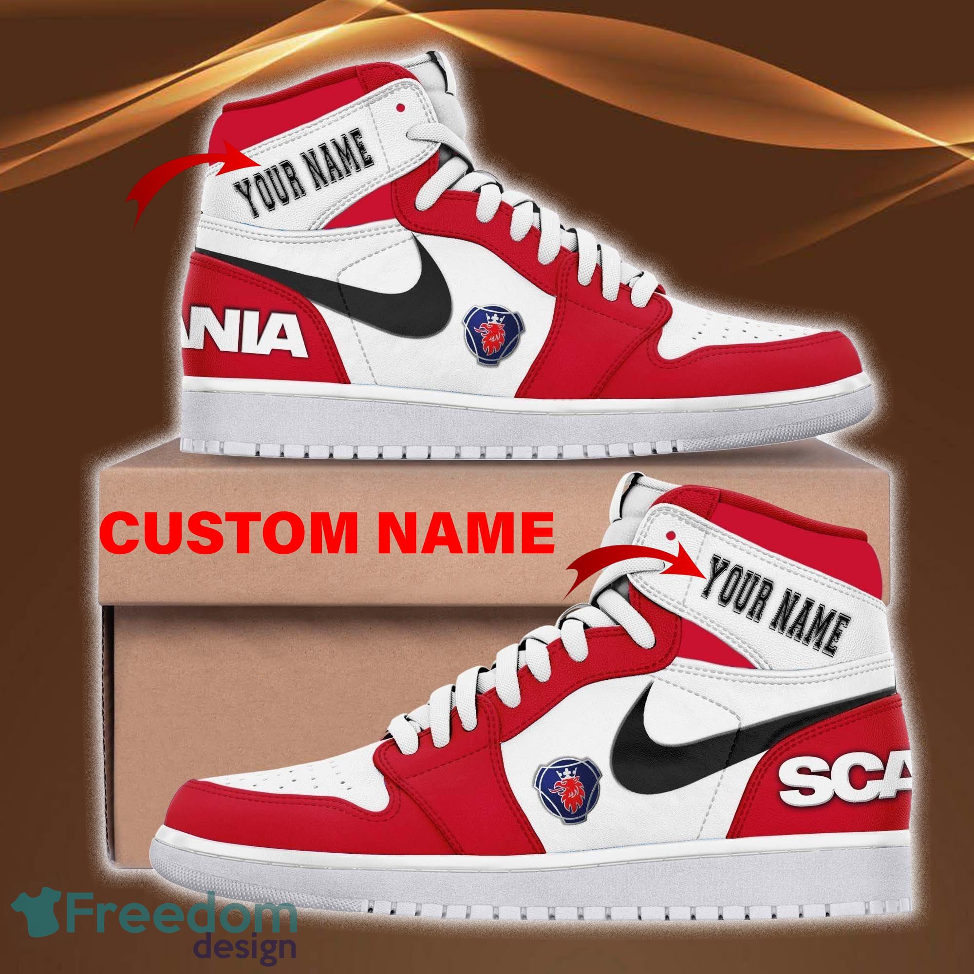 Scania V8 Air Jordan 4 Shoes Running Sneakers Custom Name For Car