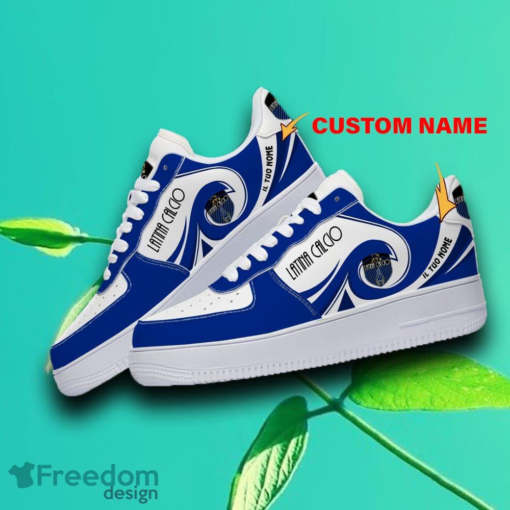Custom Name Serie A B C Latina Calcio 1932 Logo Mid Top Shoes White Air  Force 1 For Fans - Freedomdesign
