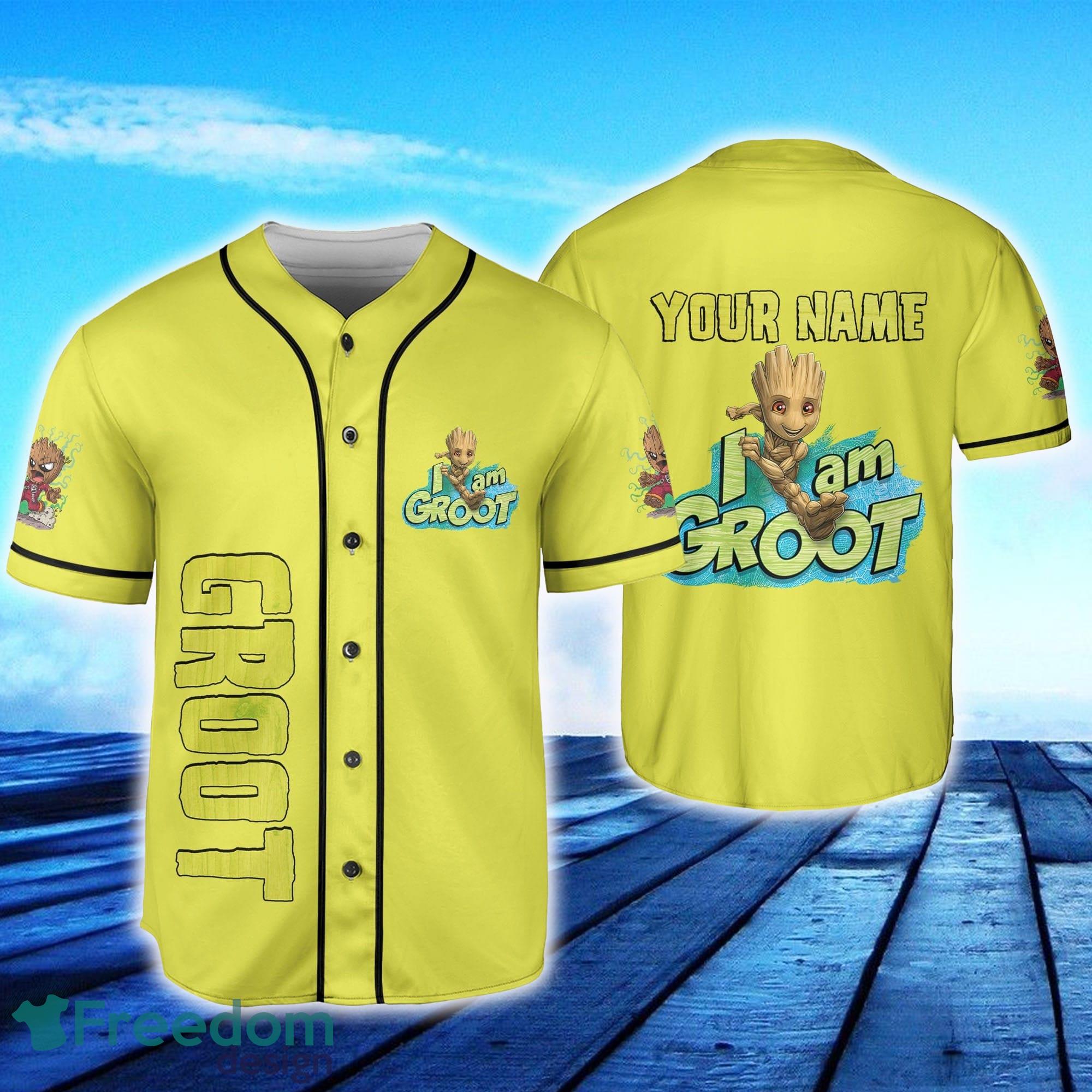 Groot Yankees Baby Groot Custom Name Baseball Jersey - Shoptml