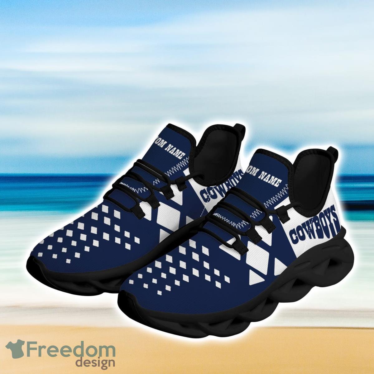 Dallas Cowboys Max Soul Sneakers Running Sport Shoes Custom Name Product Photo 2