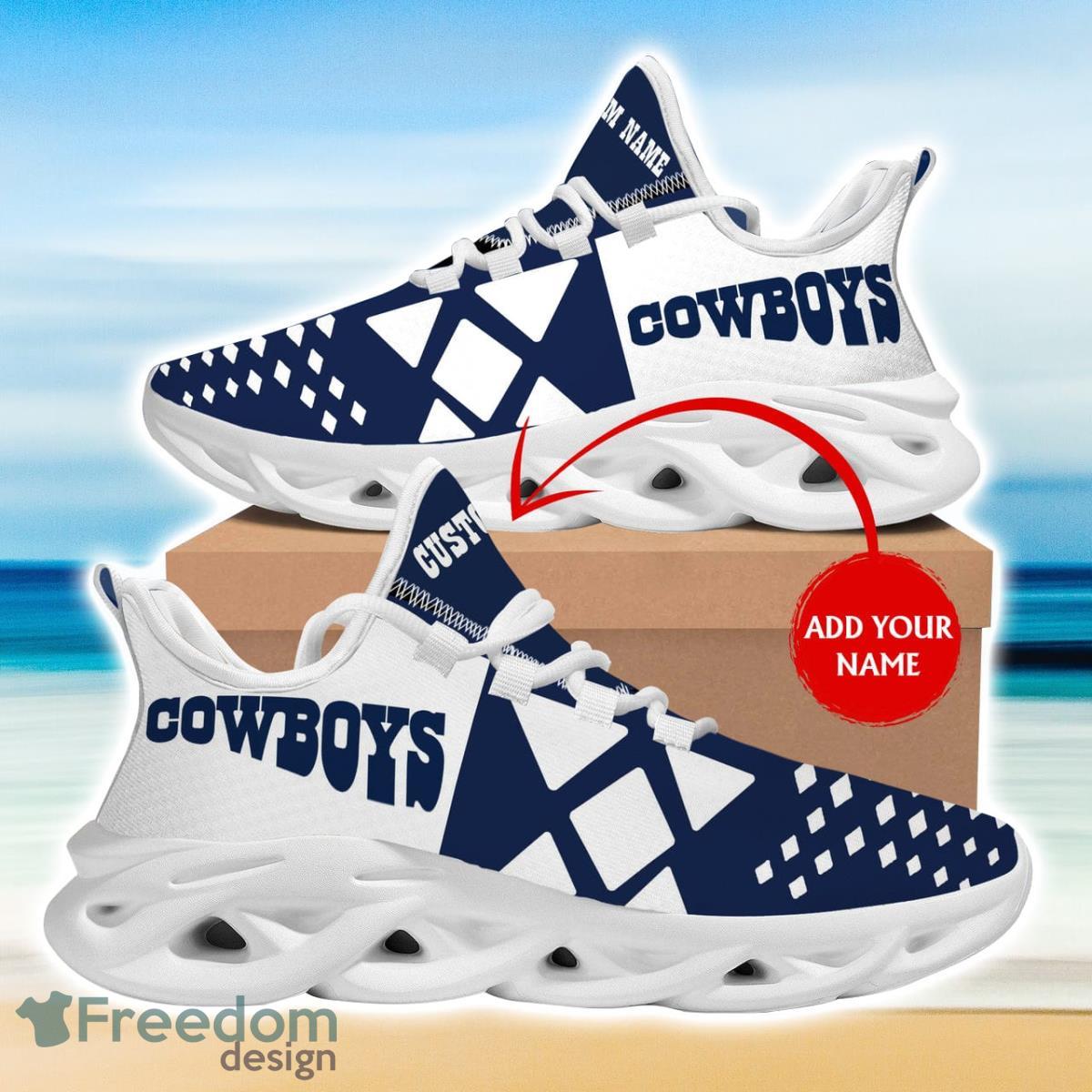 Dallas Cowboys Fashion Cool Sports Running Sneakers Yeezy Shoes -  Freedomdesign