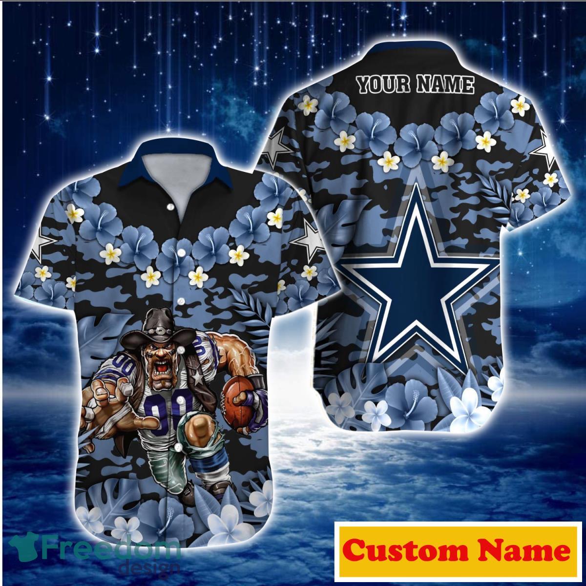 Dallas Cowboys NF Custom Name Hawaiian Shirt For Men And Women Immpressive  Gift For True Fans - Freedomdesign