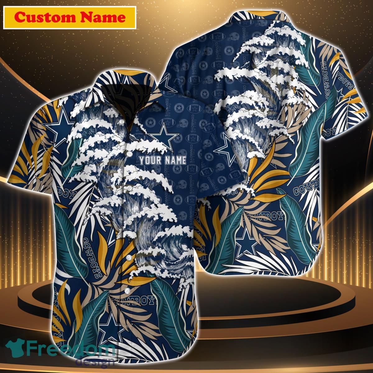 Dallas Cowboys NFL Custom Name Hawaiian Shirt Impressive Gift For Men Women Fans Product Photo 1