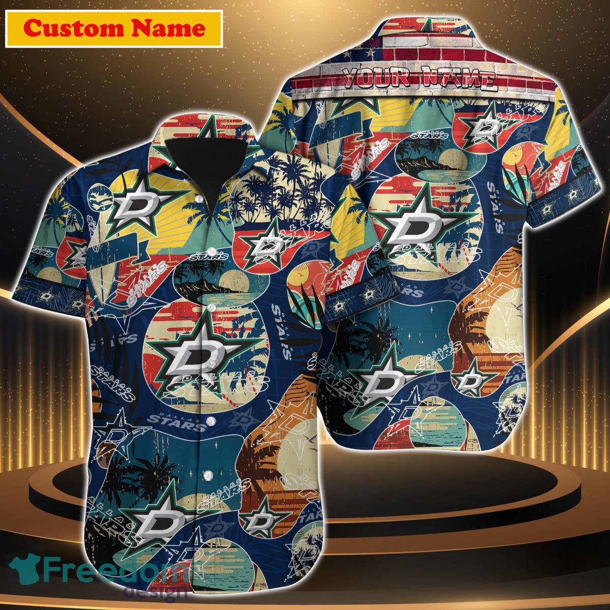 NHL Dallas Stars Design Logo 1 Hawaiian Shirt For Men And Women -  Freedomdesign