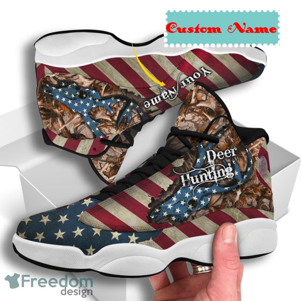 Deer Hunting Air Jordan 13 Custom Name Sneakers Great Gift For Men And Women Product Photo 2