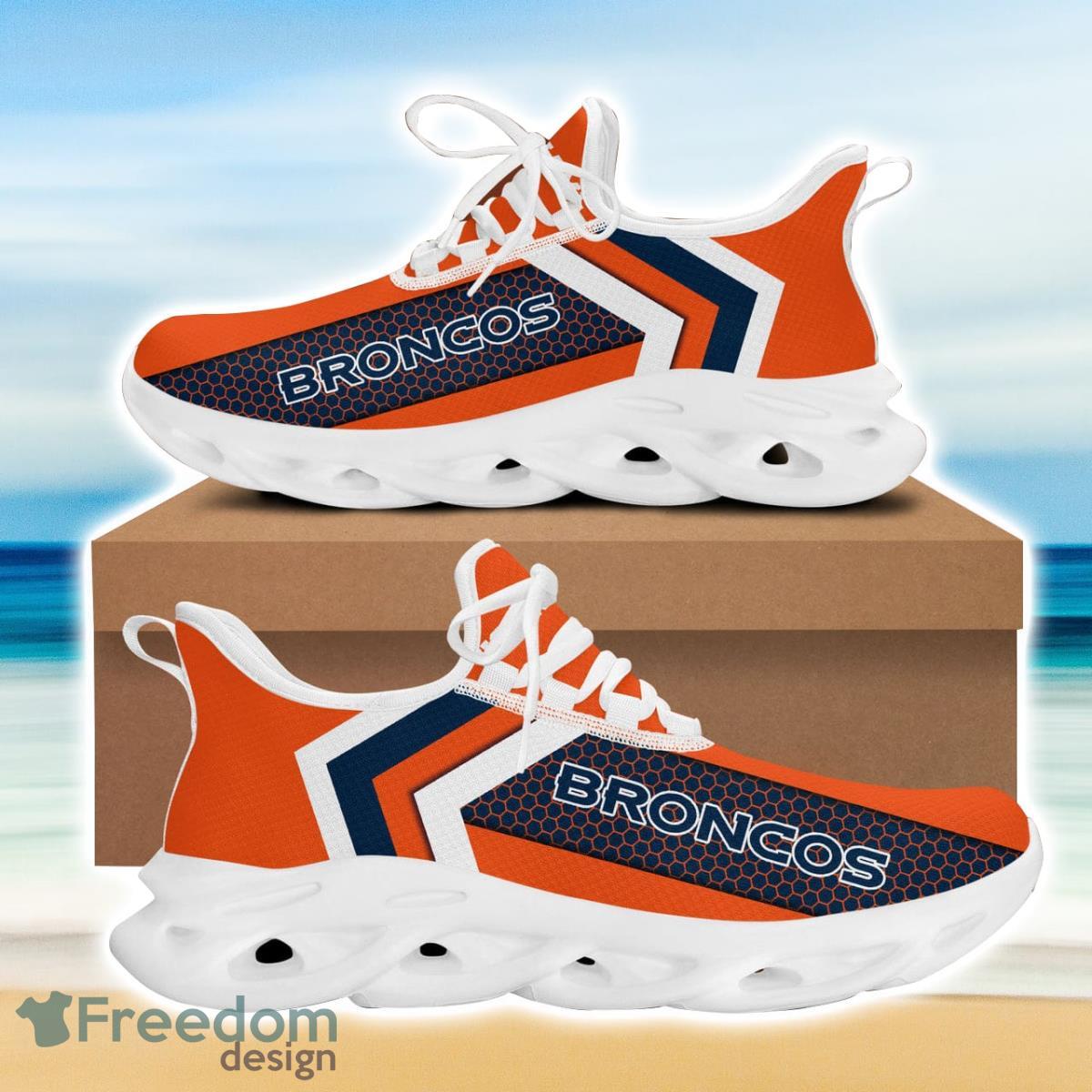 Denver Football Broncos Max Soul Sneakers Running Sport Shoes Custom Name Product Photo 1