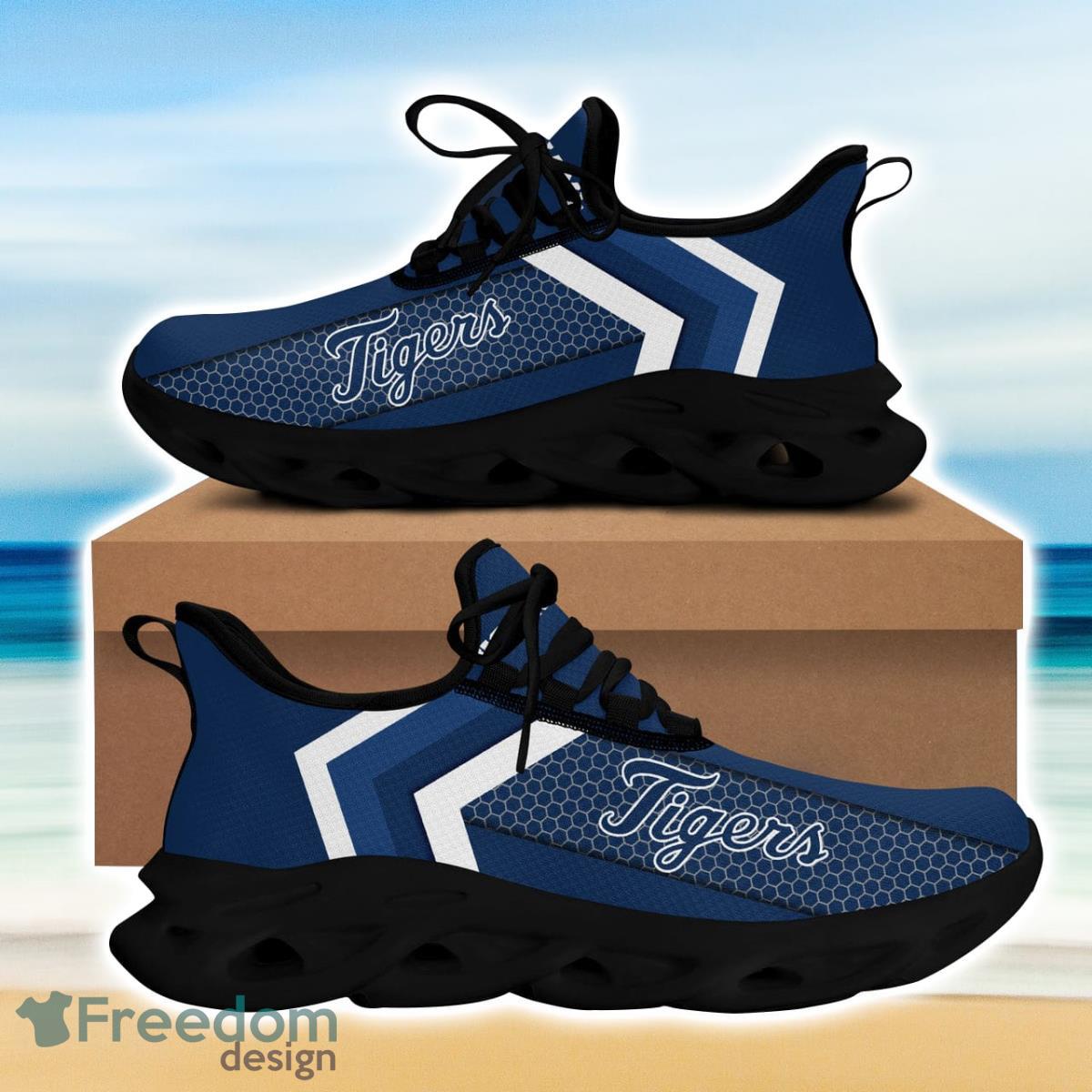 Detroit Baseball Tigers Max Soul Sneakers Running Sport Shoes Custom Name Product Photo 1