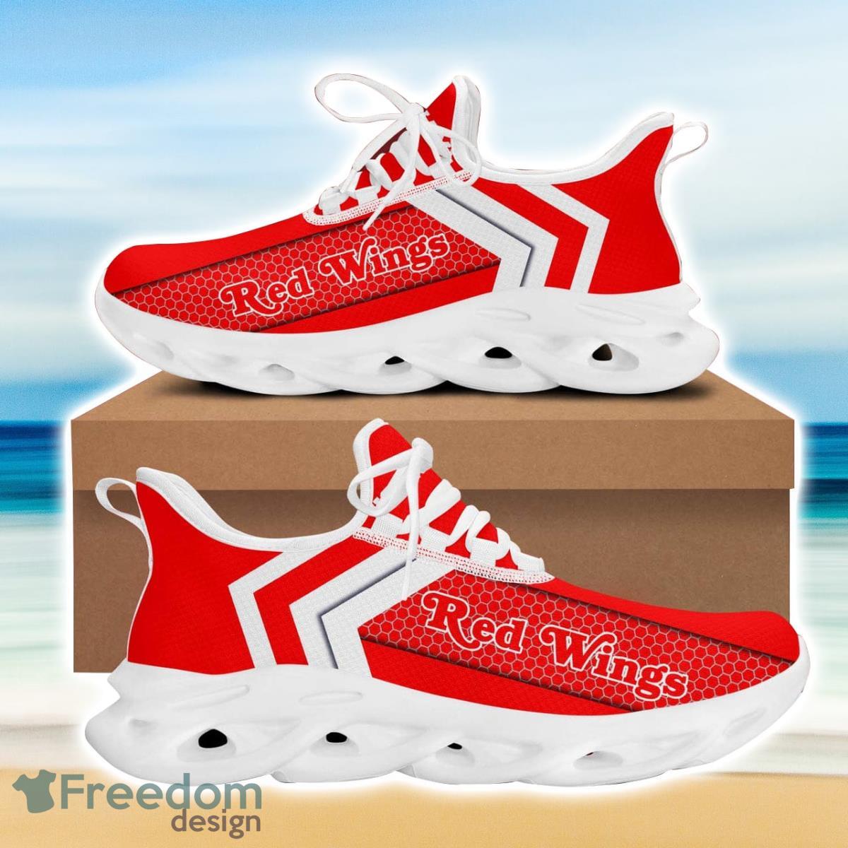 Detroit Hockey Red Wings Max Soul Sneakers Running Sport Shoes Custom Name Product Photo 2