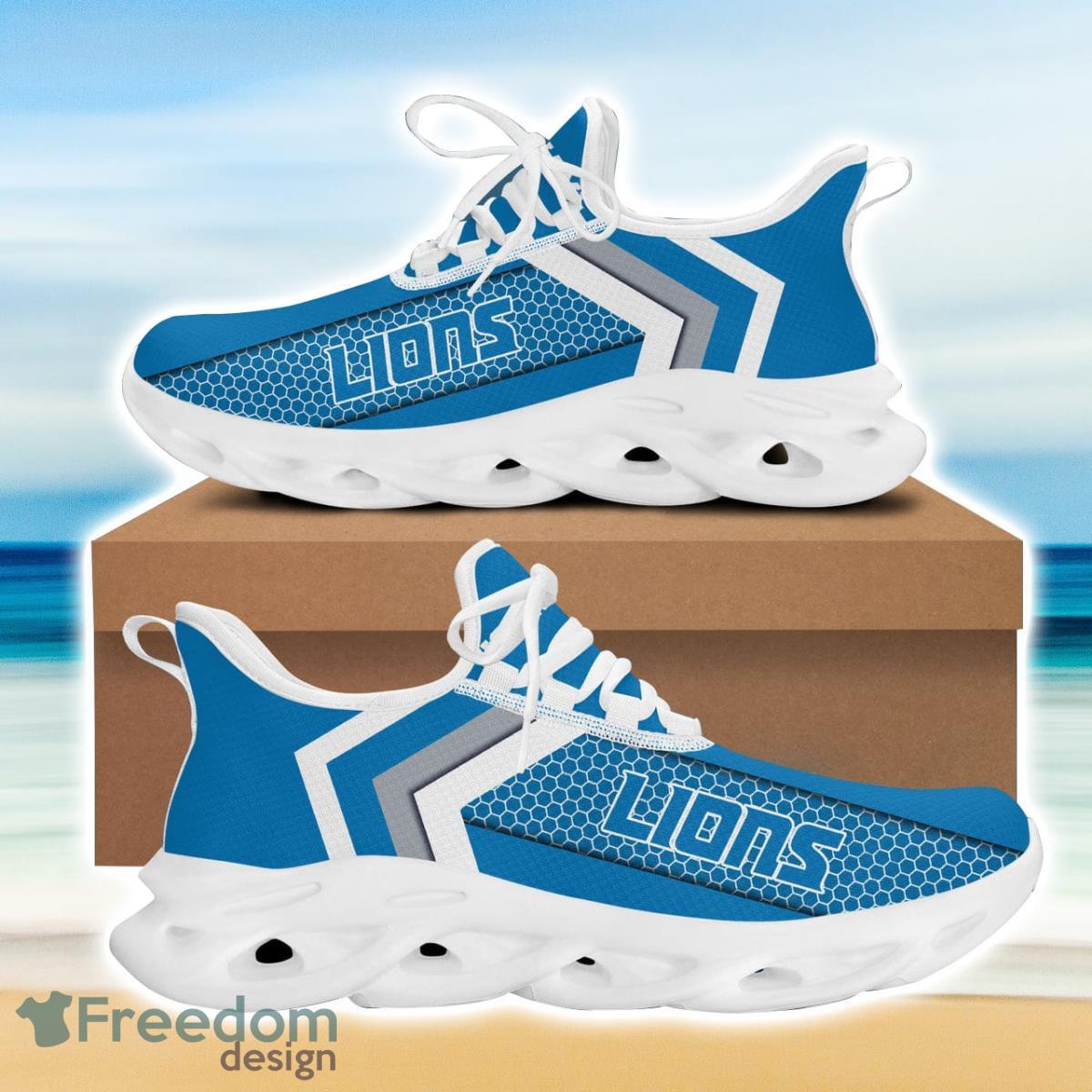 Detroit Lions Unisex Sneakers New Sneakers Custom Shoes Football Detroit  Lions Yeezy Boost in 2023