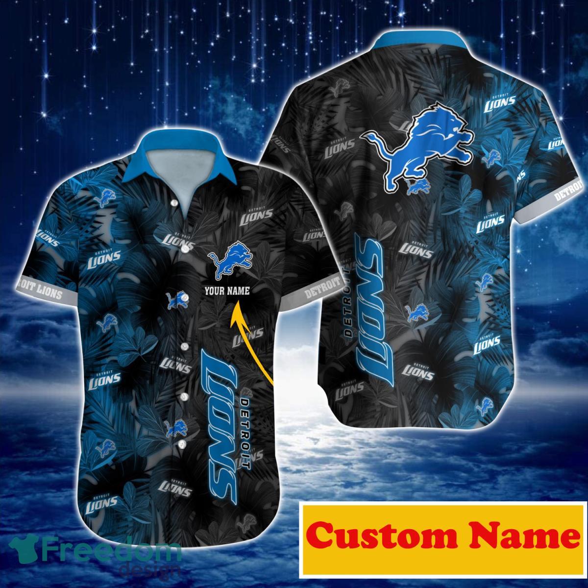 Detroit Lions NFL Custom Name Hawaiian Shirt For Men Women Best Gift For  Real Fans - Freedomdesign