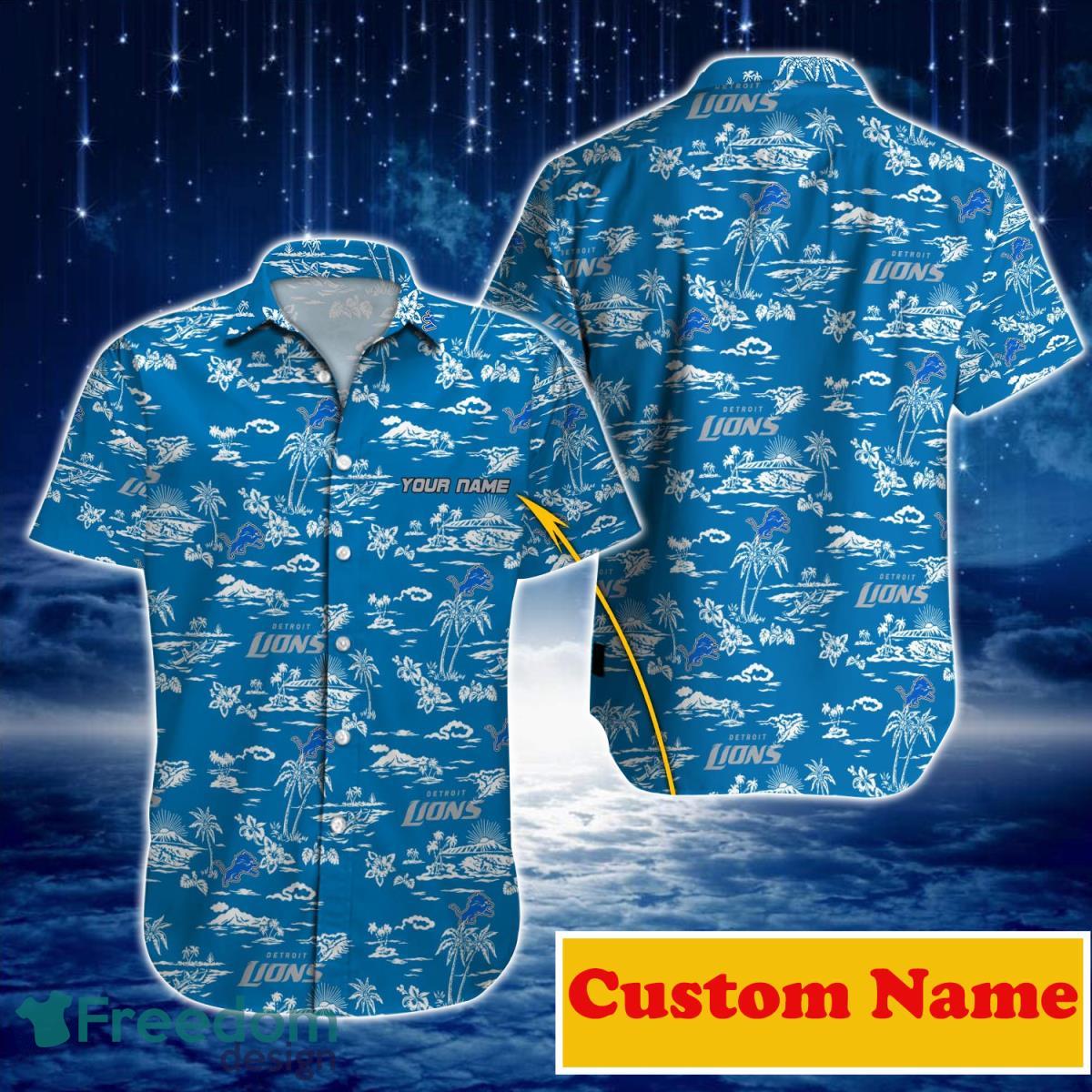 Detroit Lions NFL Custom Name Hawaiian Shirt For Men Women Special Gift For  Real Fans - Freedomdesign