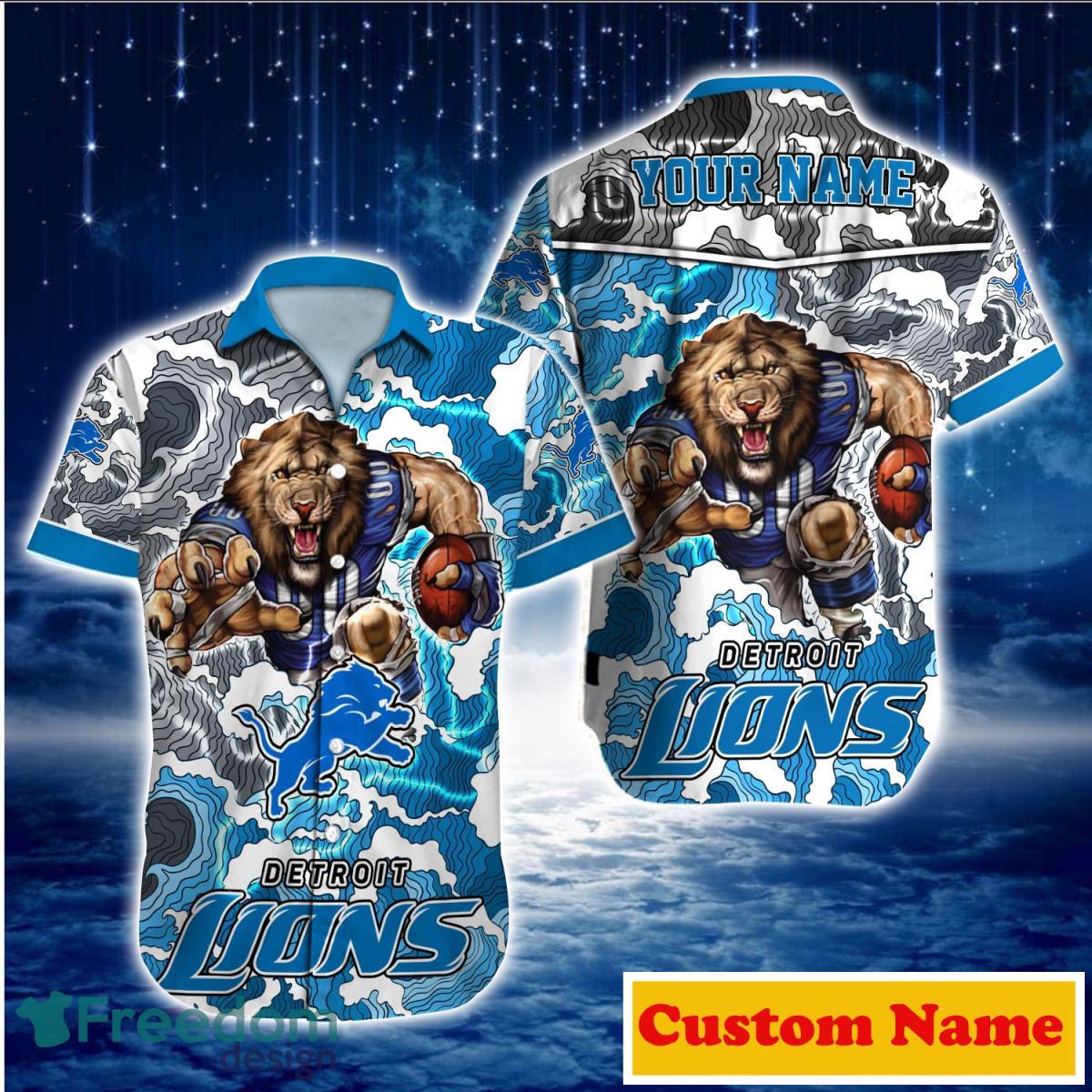 Detroit Lions NFL Custom Name Hawaiian Shirt For Men And Women Gift For True Fans Product Photo 1