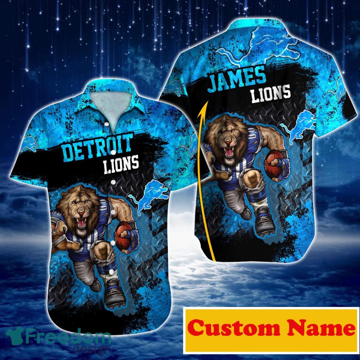 Detroit Lions NFL Custom Name Hawaiian Shirt For Men Women Great