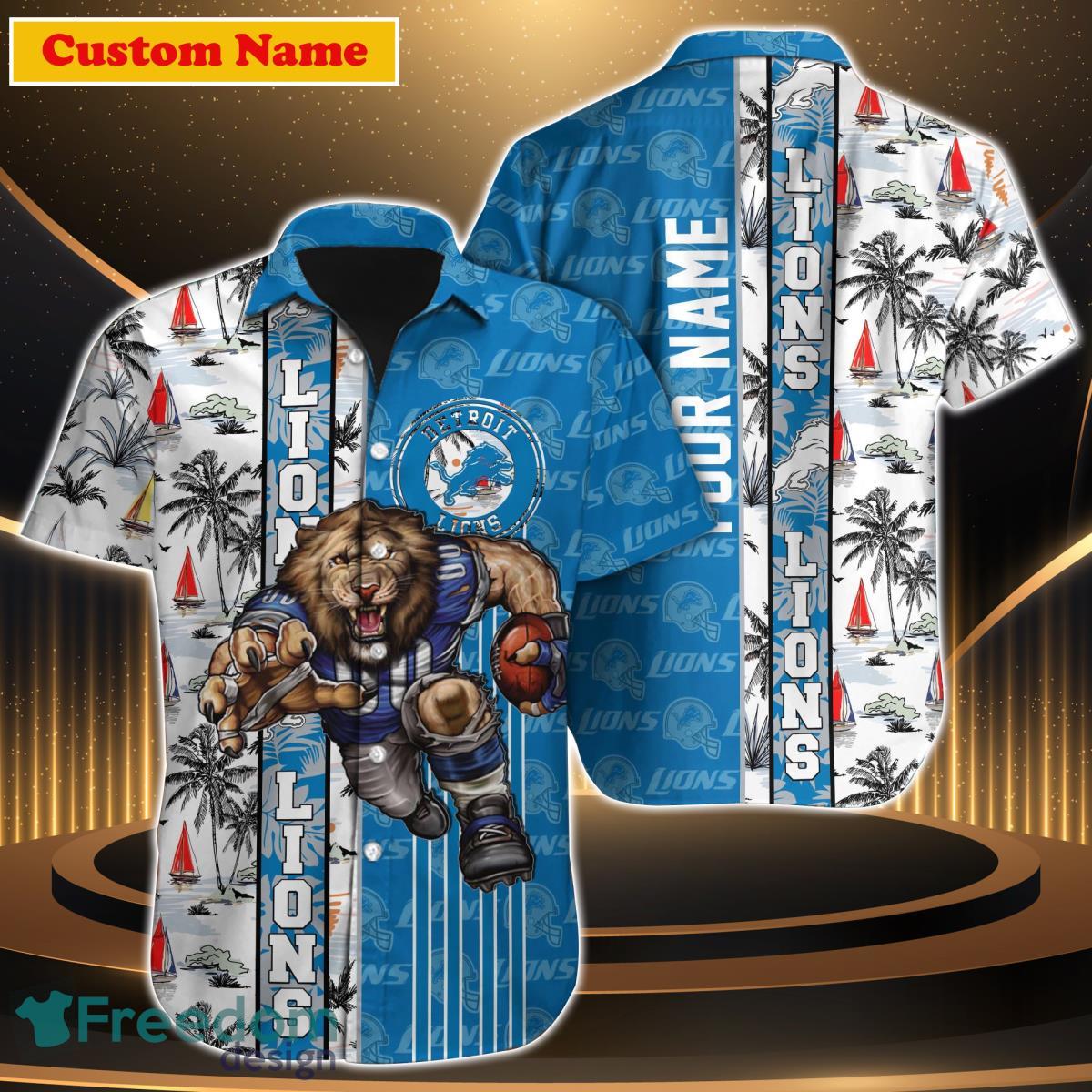 Detroit Lions NFL Custom Name Hawaiian Shirt For Men And Women Unique Gift  For True Fans - Freedomdesign