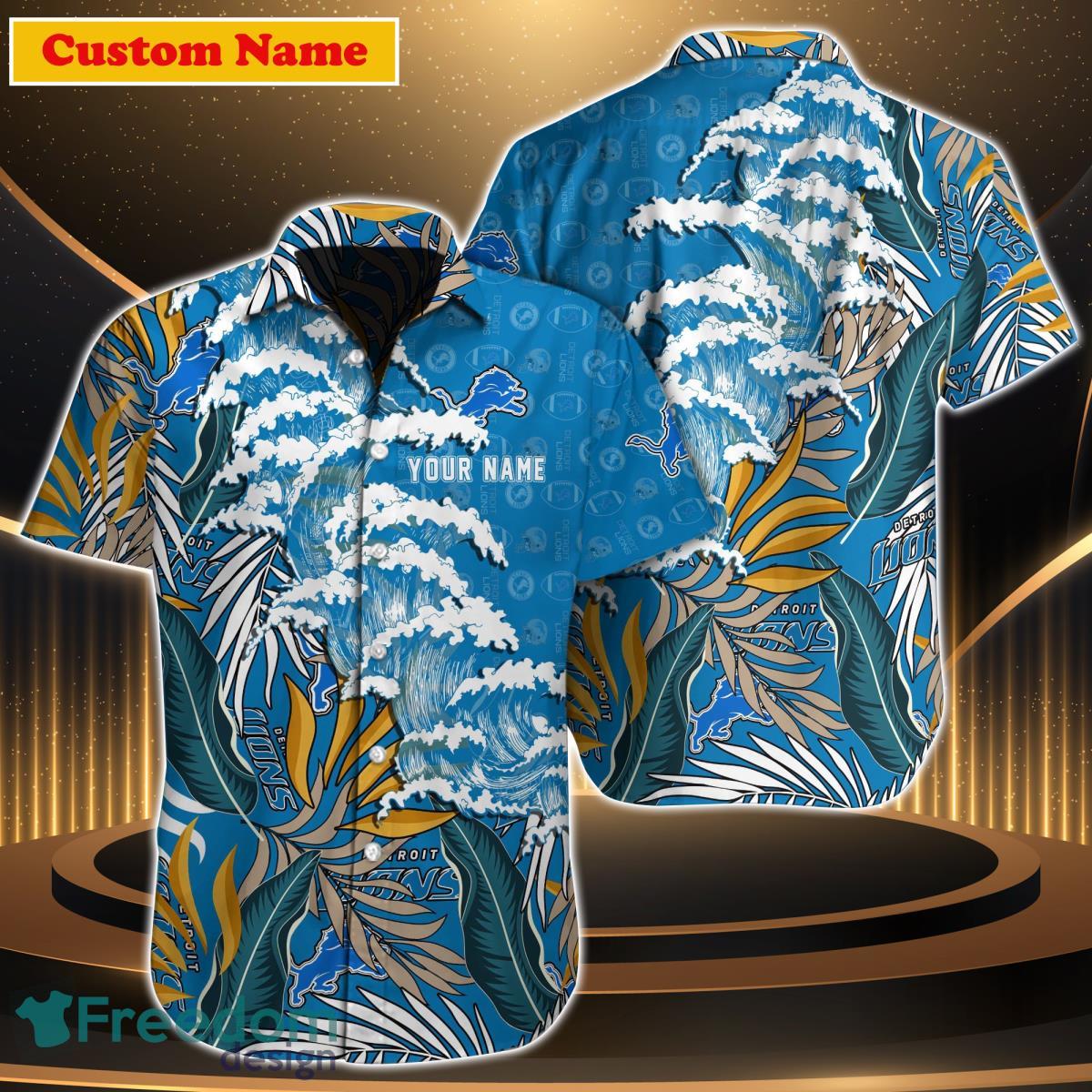 Detroit Lions NFL Custom Name Hawaiian Shirt For Men And Women Unique Gift  For True Fans - Freedomdesign