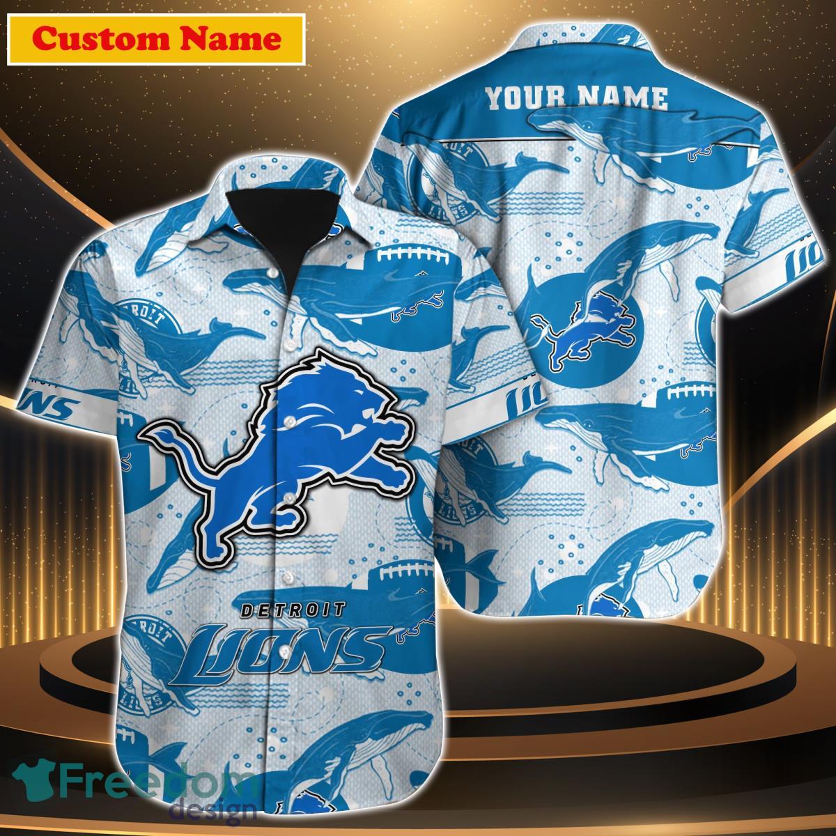 Detroit Lions Hawaiian Shirt Nfl Detroit Lions Tropical Hawaiian Shirts -  Upfamilie Gifts Store