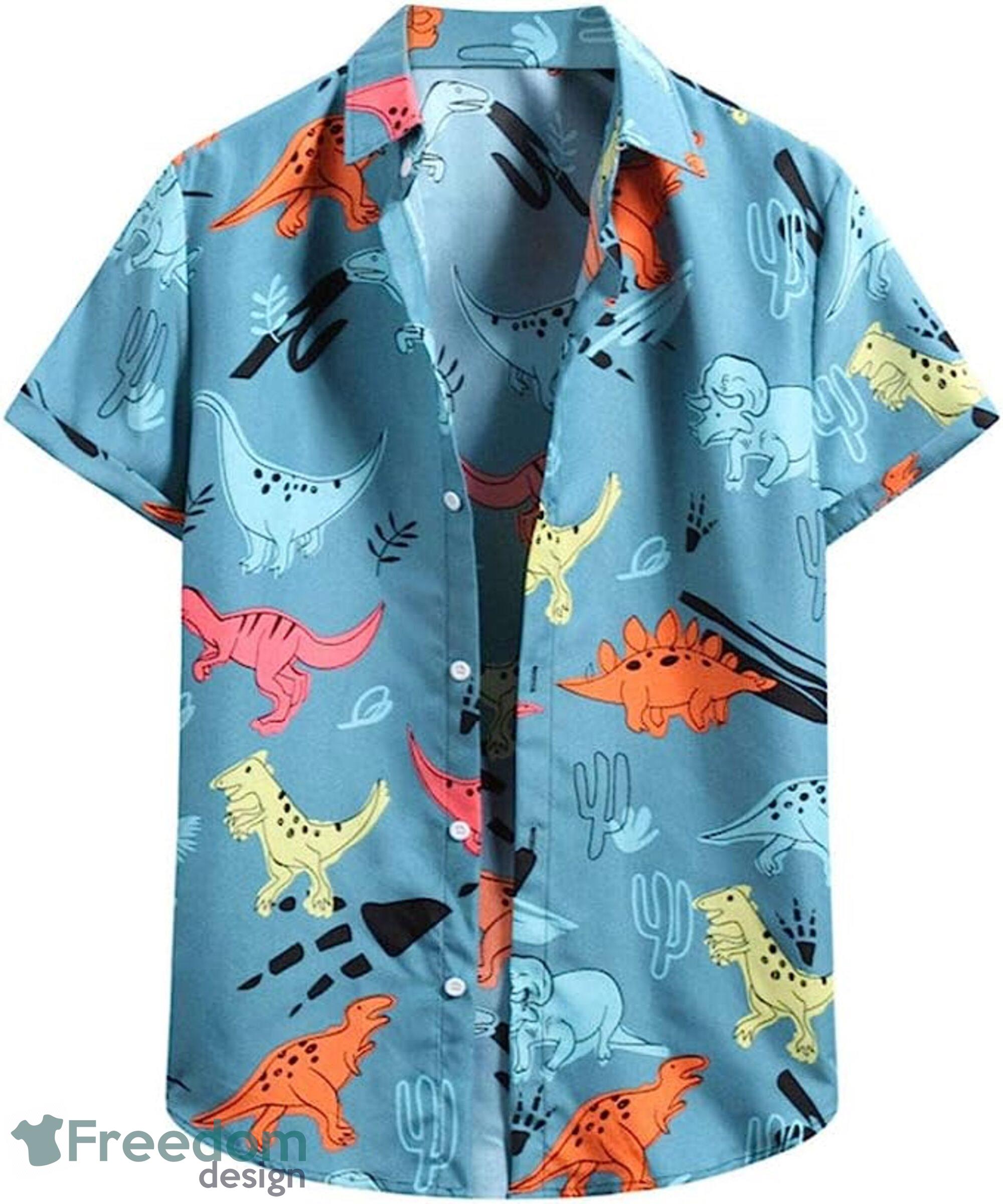 Dinosaur Beach Shirt Type Of Dinosaur Summer Gift Hawaiian Shirt -  Freedomdesign