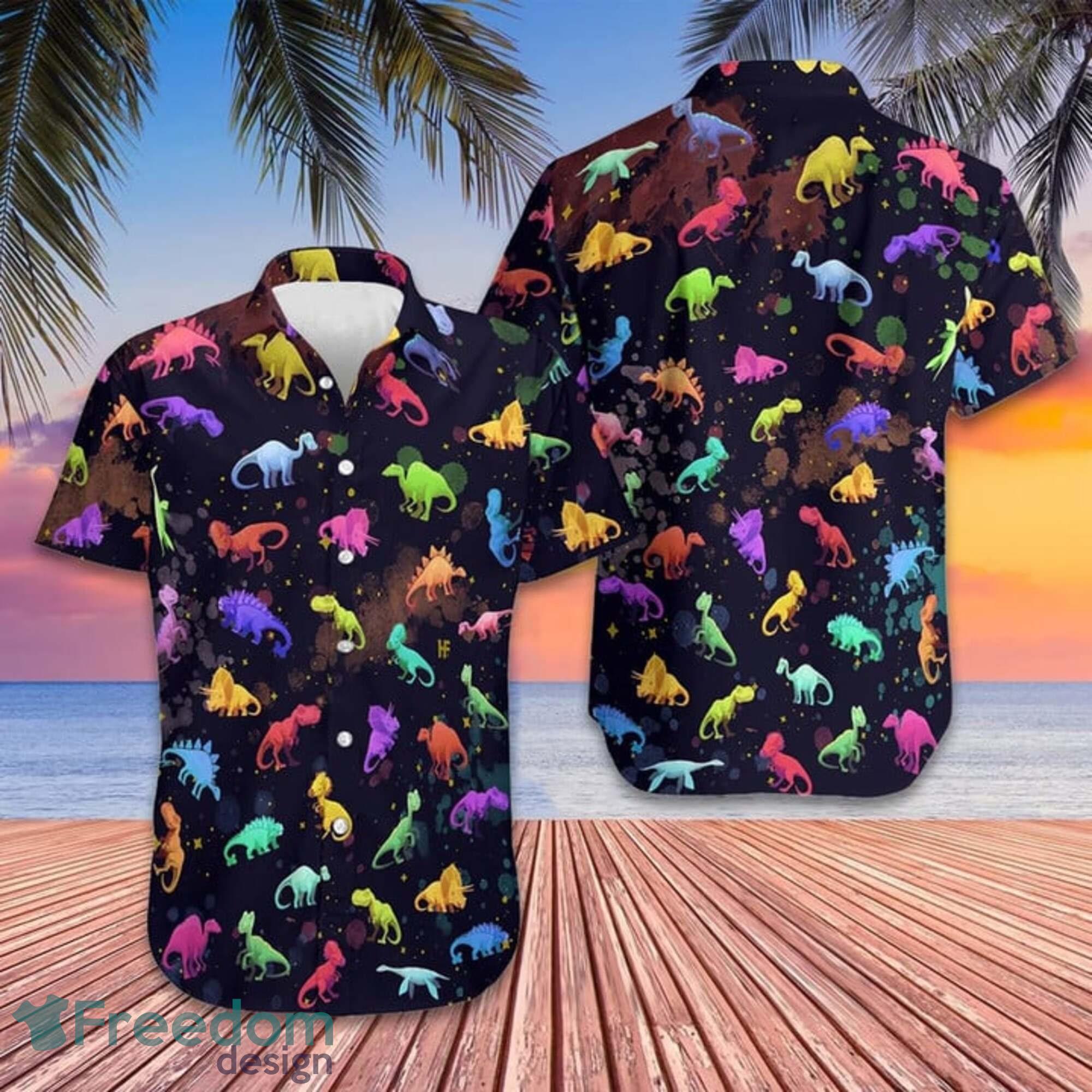 Dinosaur Beach Shirt Type Of Dinosaur Summer Gift Hawaiian Shirt -  Freedomdesign