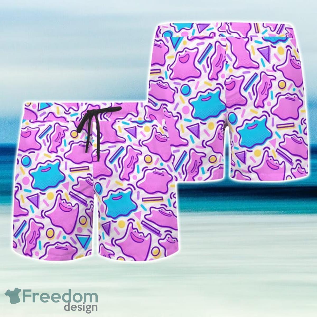 Ditto Wiggle Hawaiian Shirt And Short For Fans image Ditto Wiggle Hawaiian Shirt And Short For Fans Product Photo 3