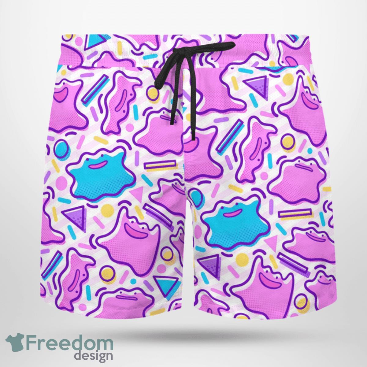 Ditto Wiggle Hawaiian Shirt And Short For Fans Product Photo 4 Ditto Wiggle Hawaiian Shirt And Short For Fans Product Photo 4