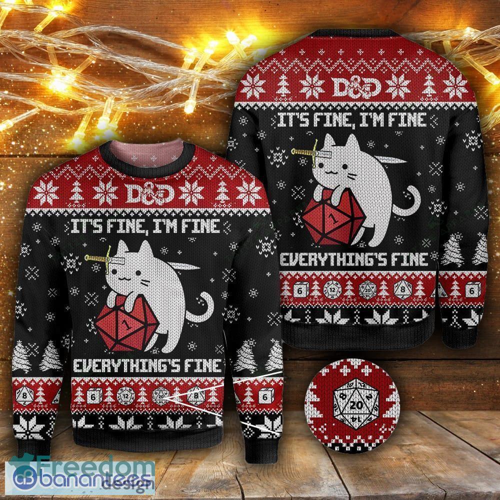Venger Dungeons and Dragons Game 3D Printed Ugly Christmas Sweatshirt