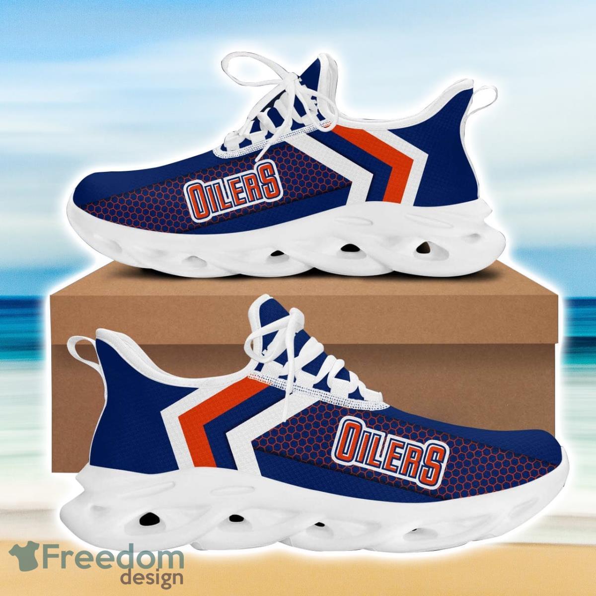 Edmonton Hockey Oilers Max Soul Sneakers Running Sport Shoes Custom Name Product Photo 2