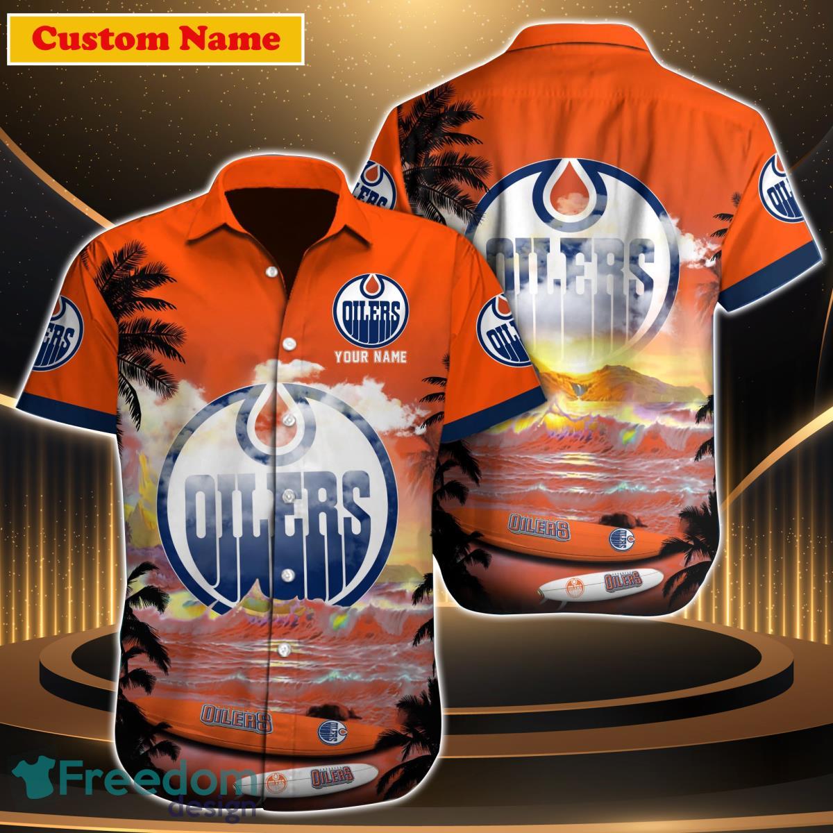 Edmonton Oilers NHL Custom Name Hawaiian Shirt For Men Women