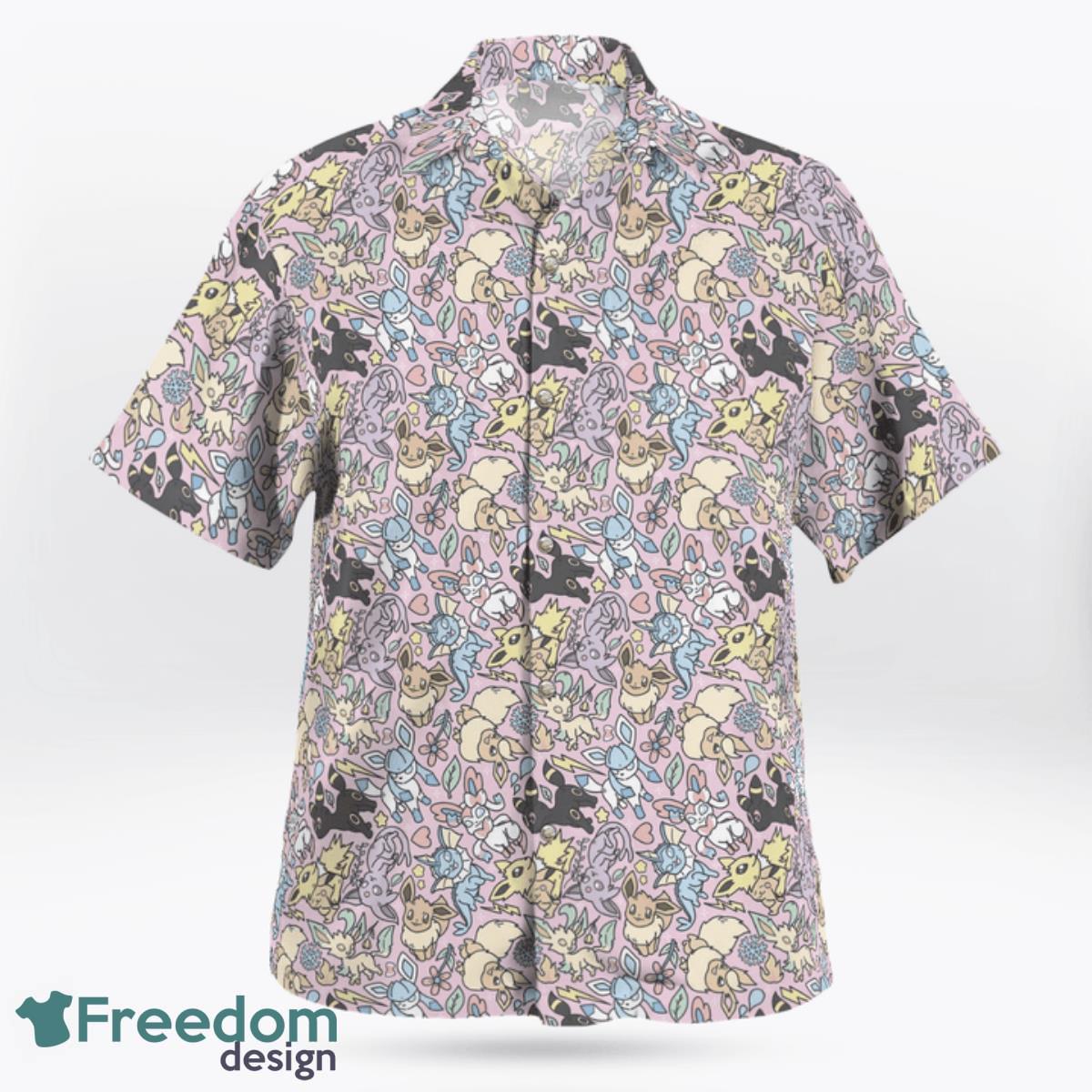 Eeveelution Hawaiian Shirt And Short For Fans Product Photo 2