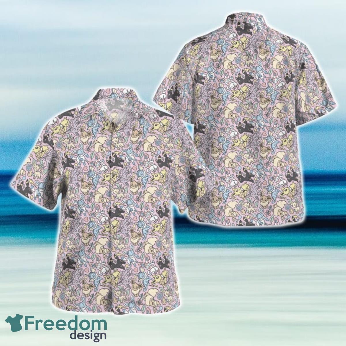 Eevee Evolution Shirt Summer Gift Hawaiian Shirt - Freedomdesign