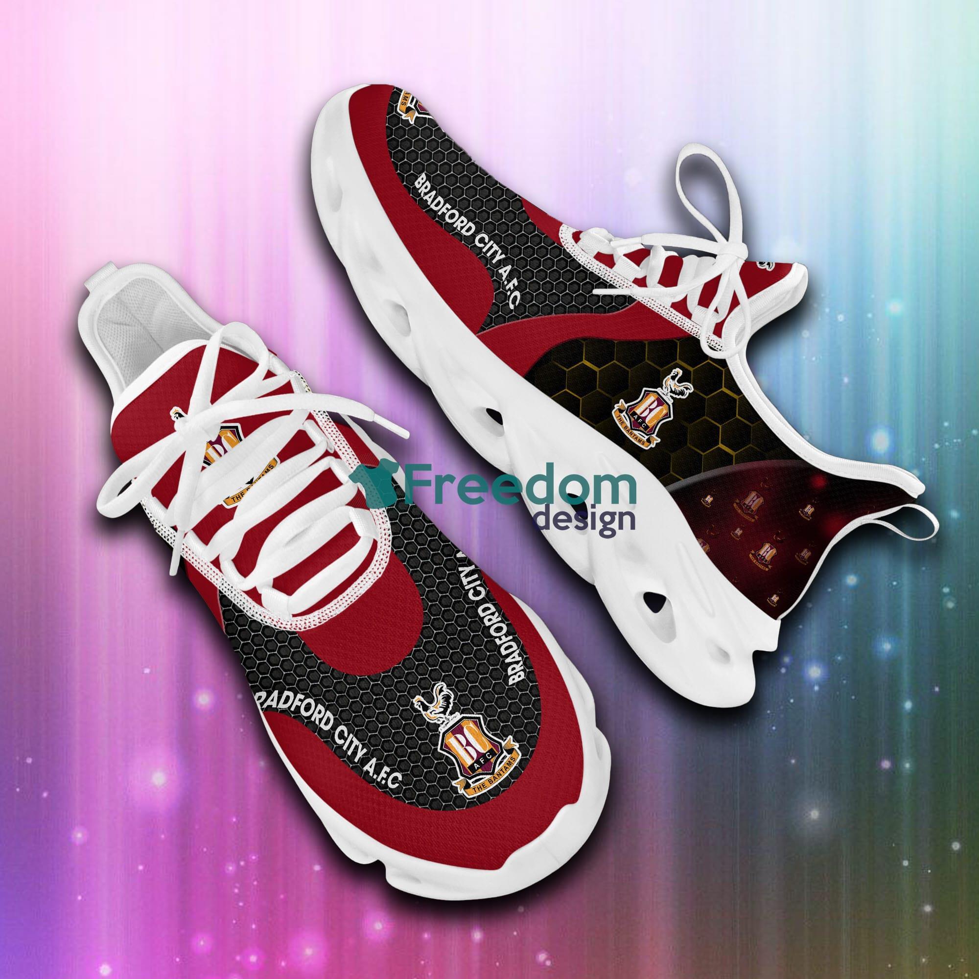 EFL Bradford City Sport Shoes Max Sneakers Men And Women For Fans Gift - Bradford City_6 EFL Bradford City Sport Shoes Max Sneakers Men And Women For Fans Gift - Bradford City_6