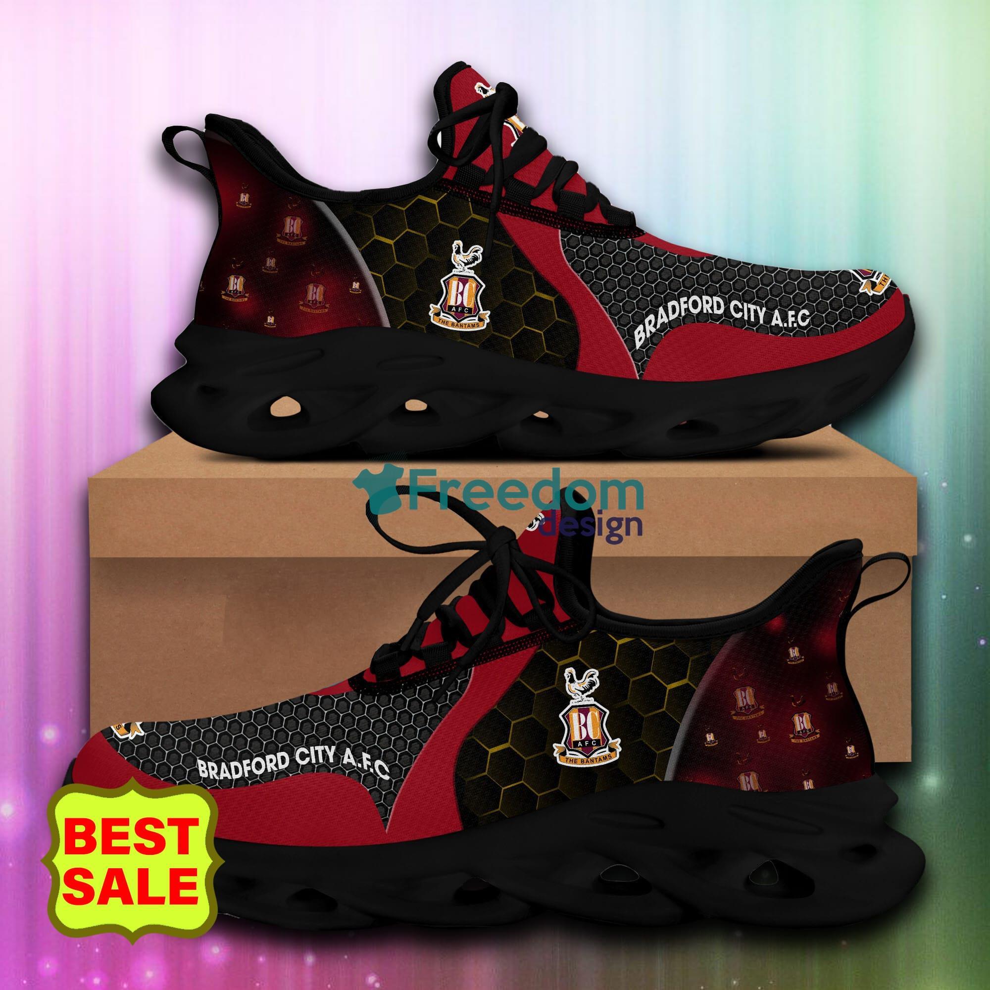 EFL Bradford City Sport Shoes Max Sneakers Men And Women For Fans Gift - Bradford City_8 EFL Bradford City Sport Shoes Max Sneakers Men And Women For Fans Gift - Bradford City_8
